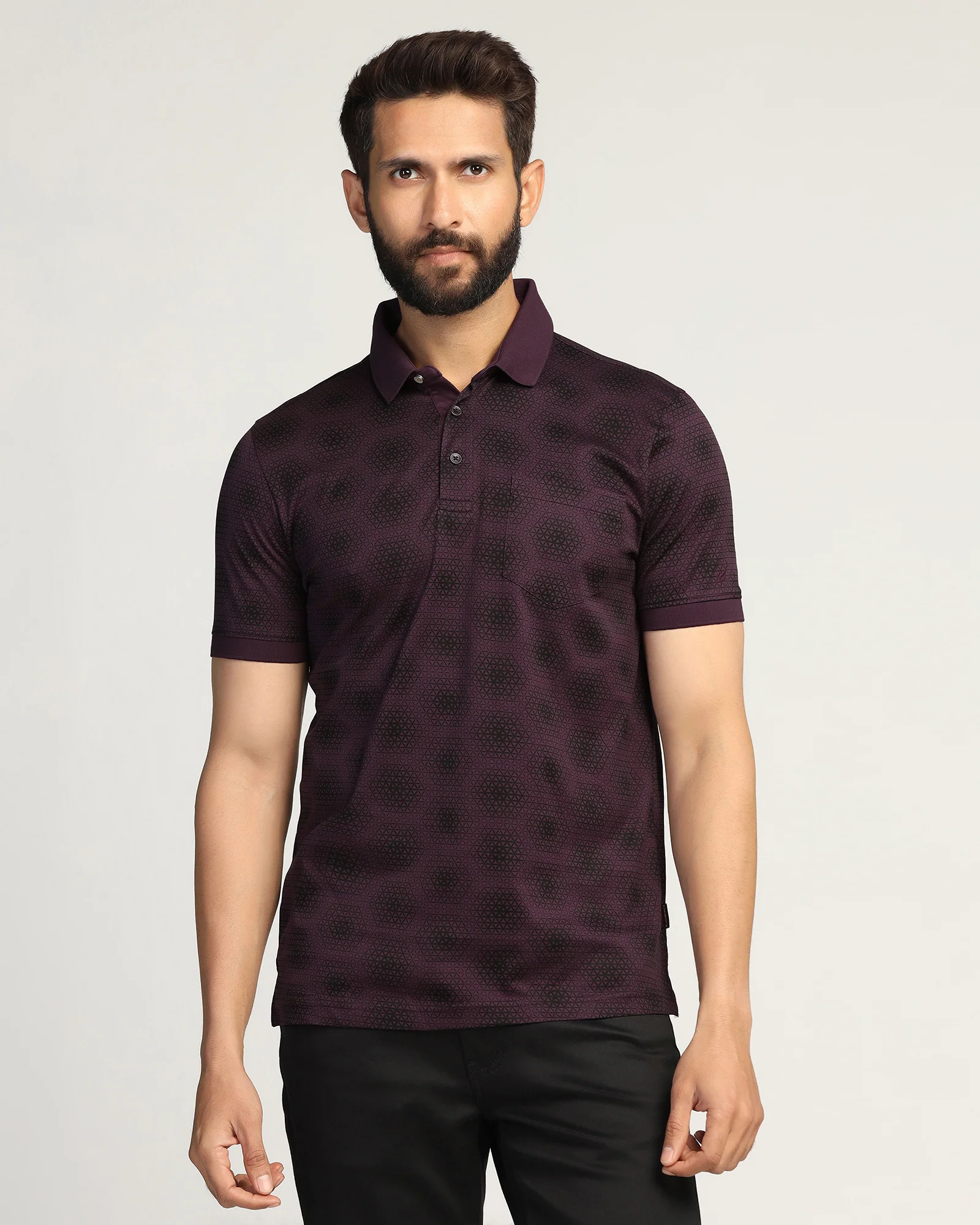 Polo Purple Printed T-Shirt - Hex - Image 8