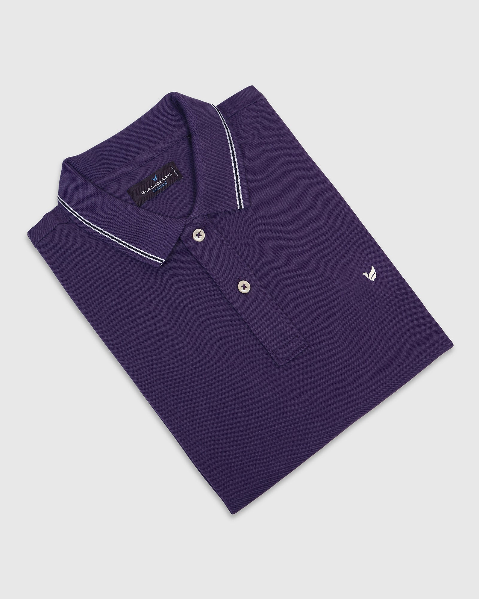 Polo Purple Solid T-Shirt - Diesel - Image 5