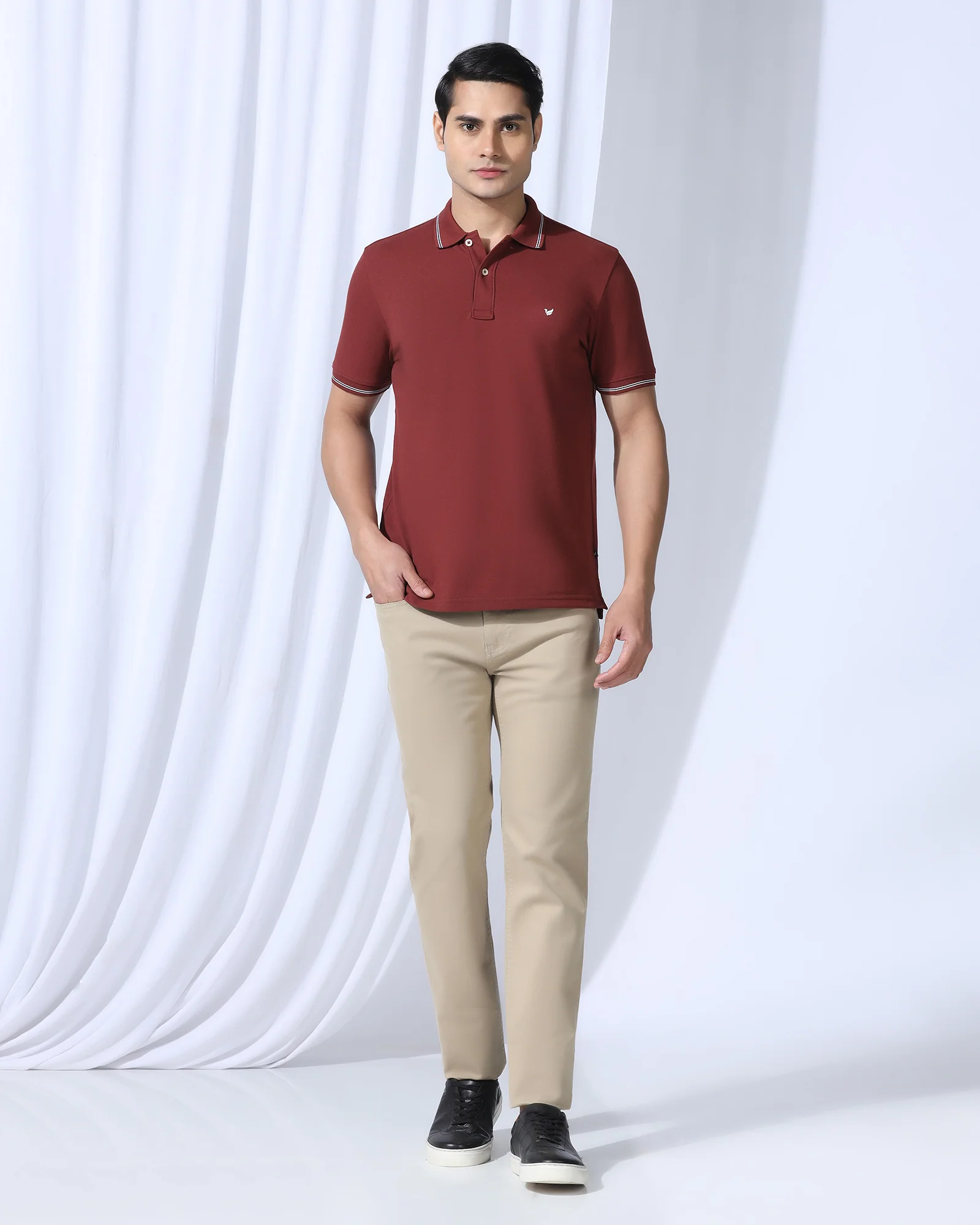 Polo Rust Solid T-Shirt - Diesel - Image 3
