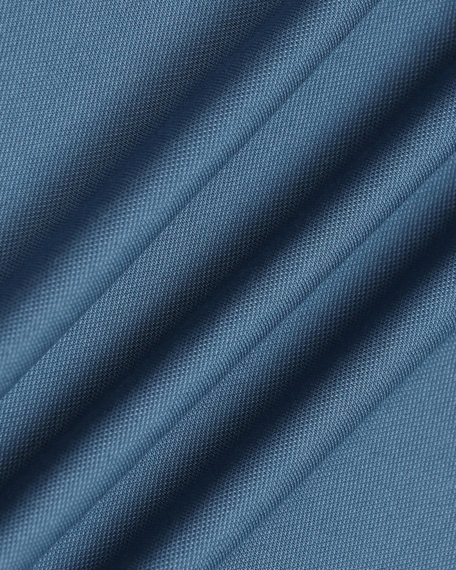 Polo Stellar Blue Solid T-Shirt - Andro - Image 6