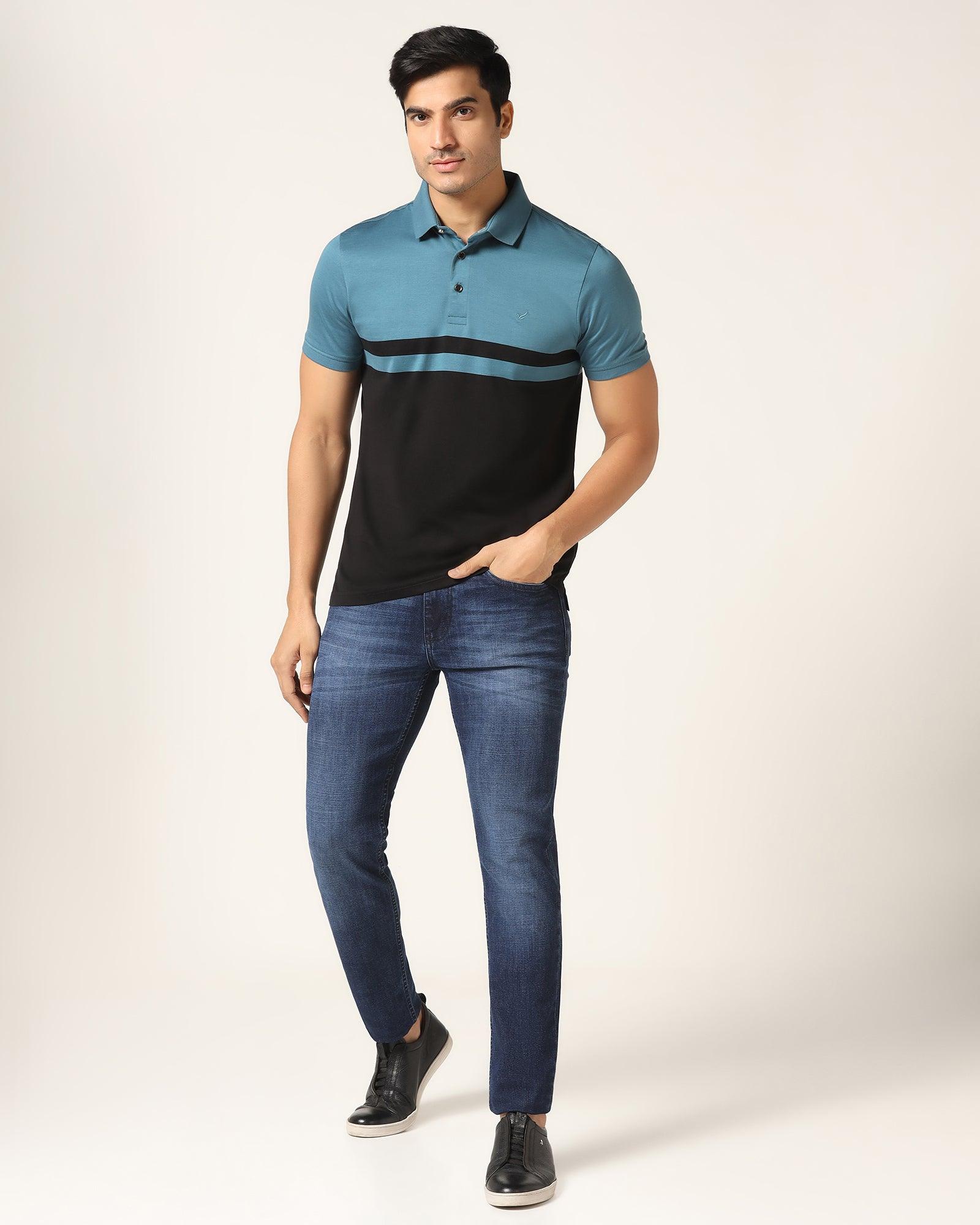 Polo Teal Blue Solid T-Shirt - Ned - Image 3