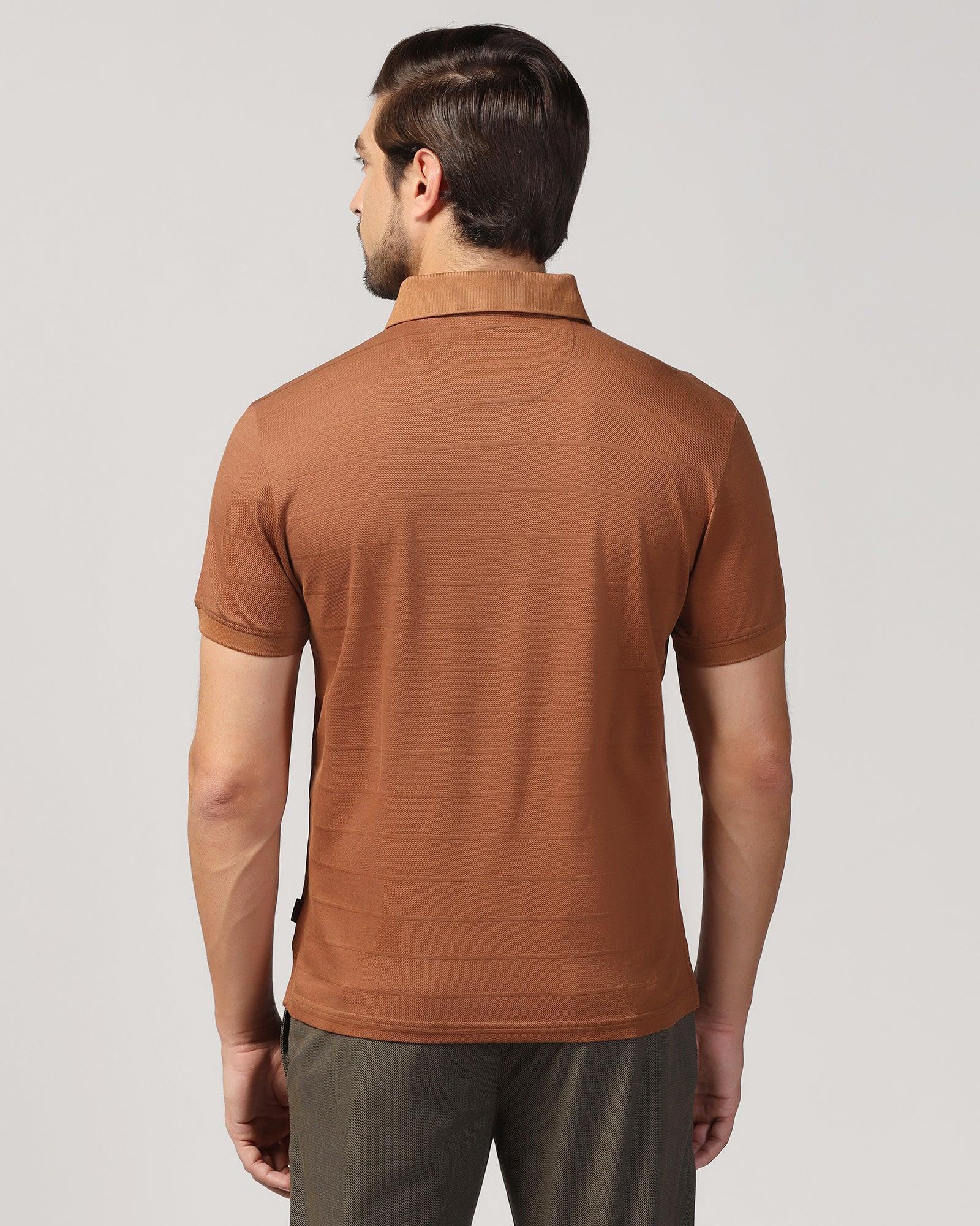 Polo Tobacco Brown Stripe T-Shirt - Brero - Image 10