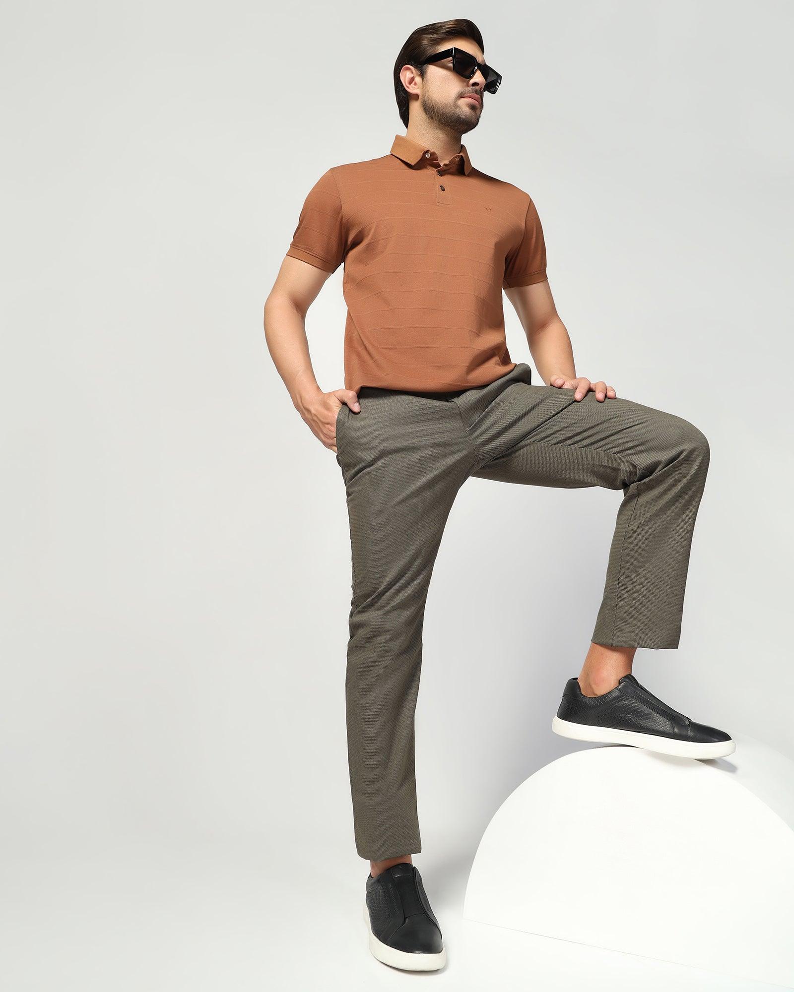 Polo Tobacco Brown Stripe T-Shirt - Brero - Image 7