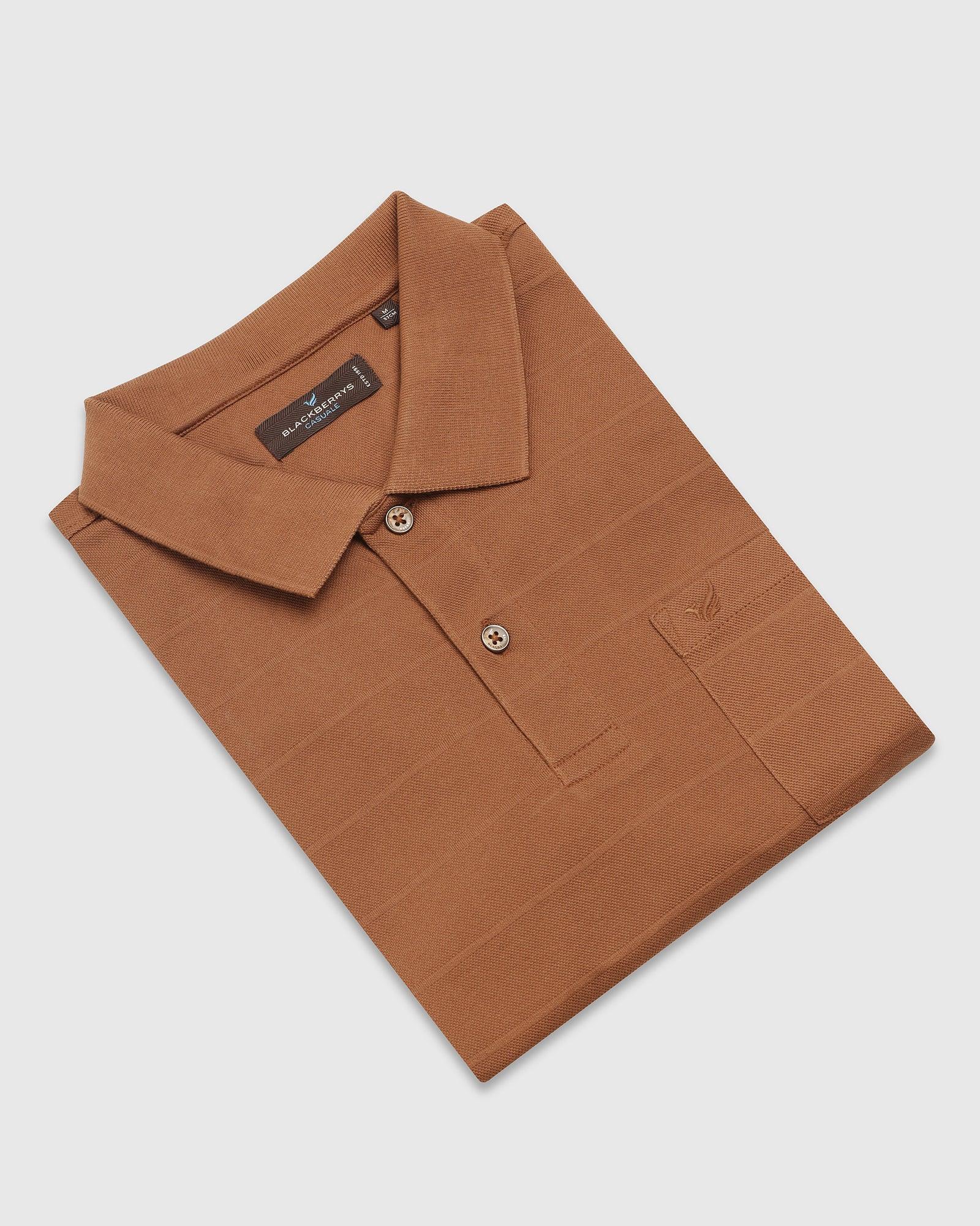 Polo Tobacco Brown Stripe T-Shirt - Brero - Image 5