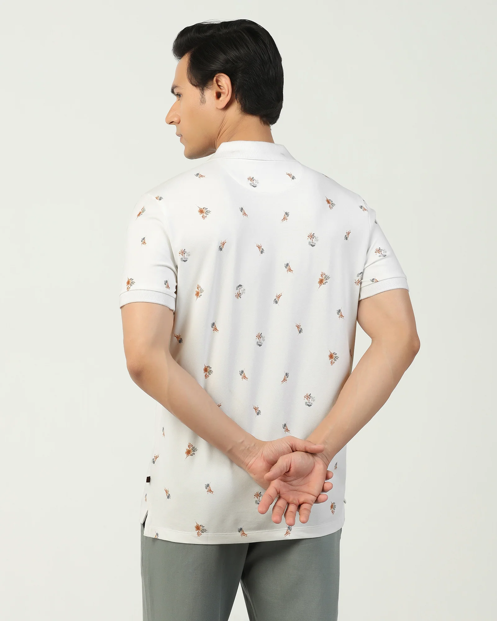 Polo White Printed T-Shirt - Depp - Image 2