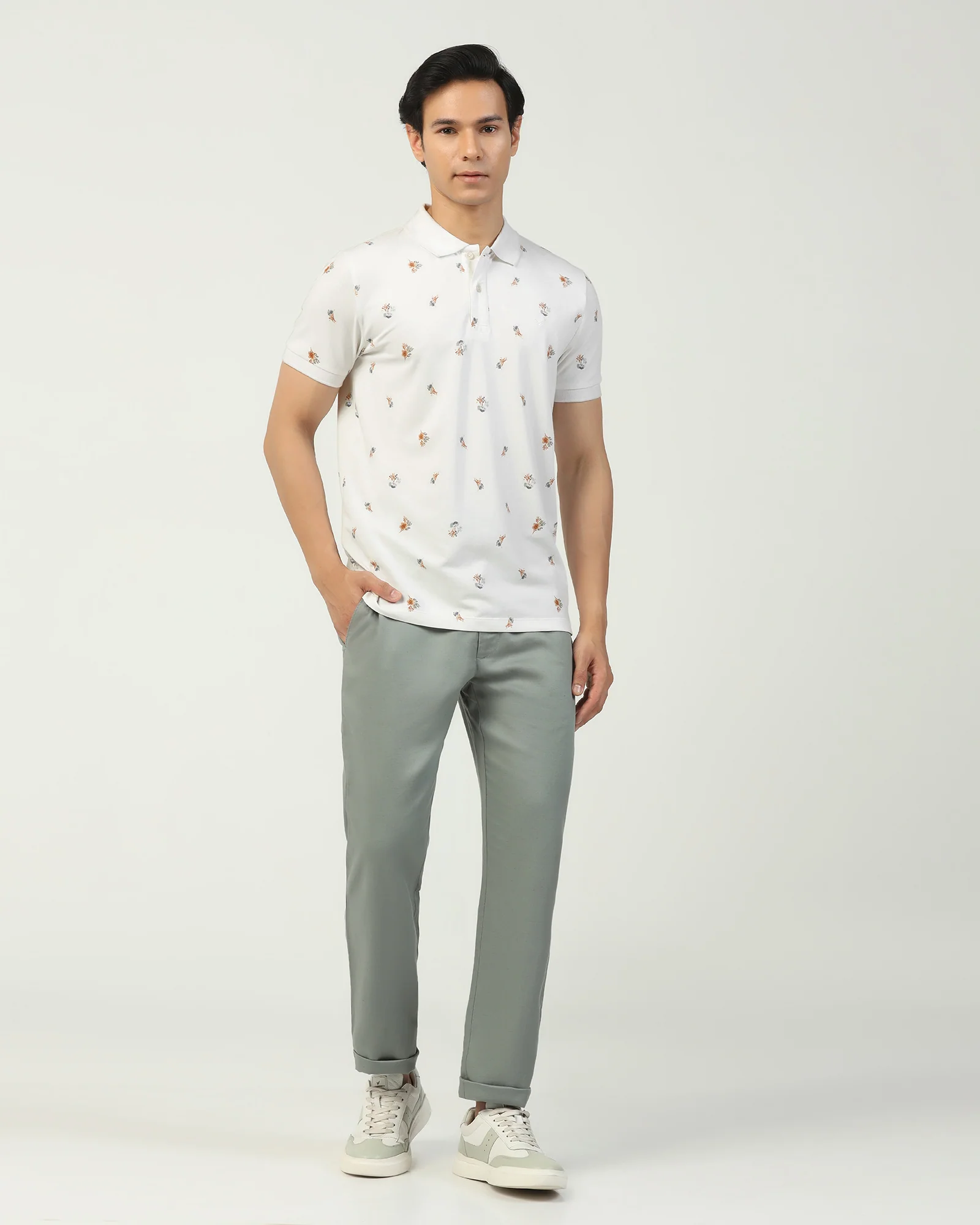 Polo White Printed T-Shirt - Depp - Image 3