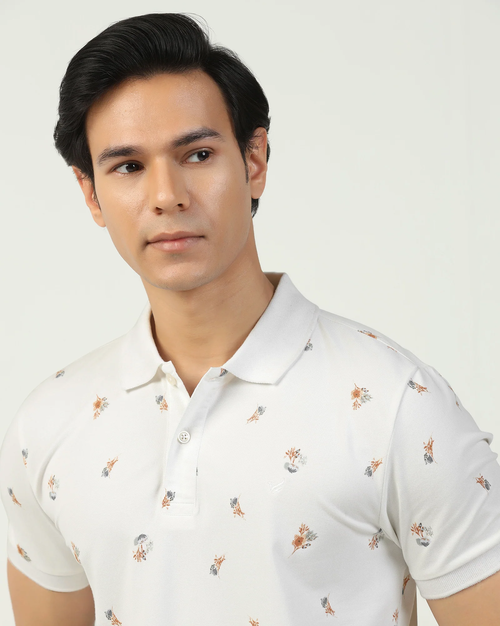 Polo White Printed T-Shirt - Depp - Image 4