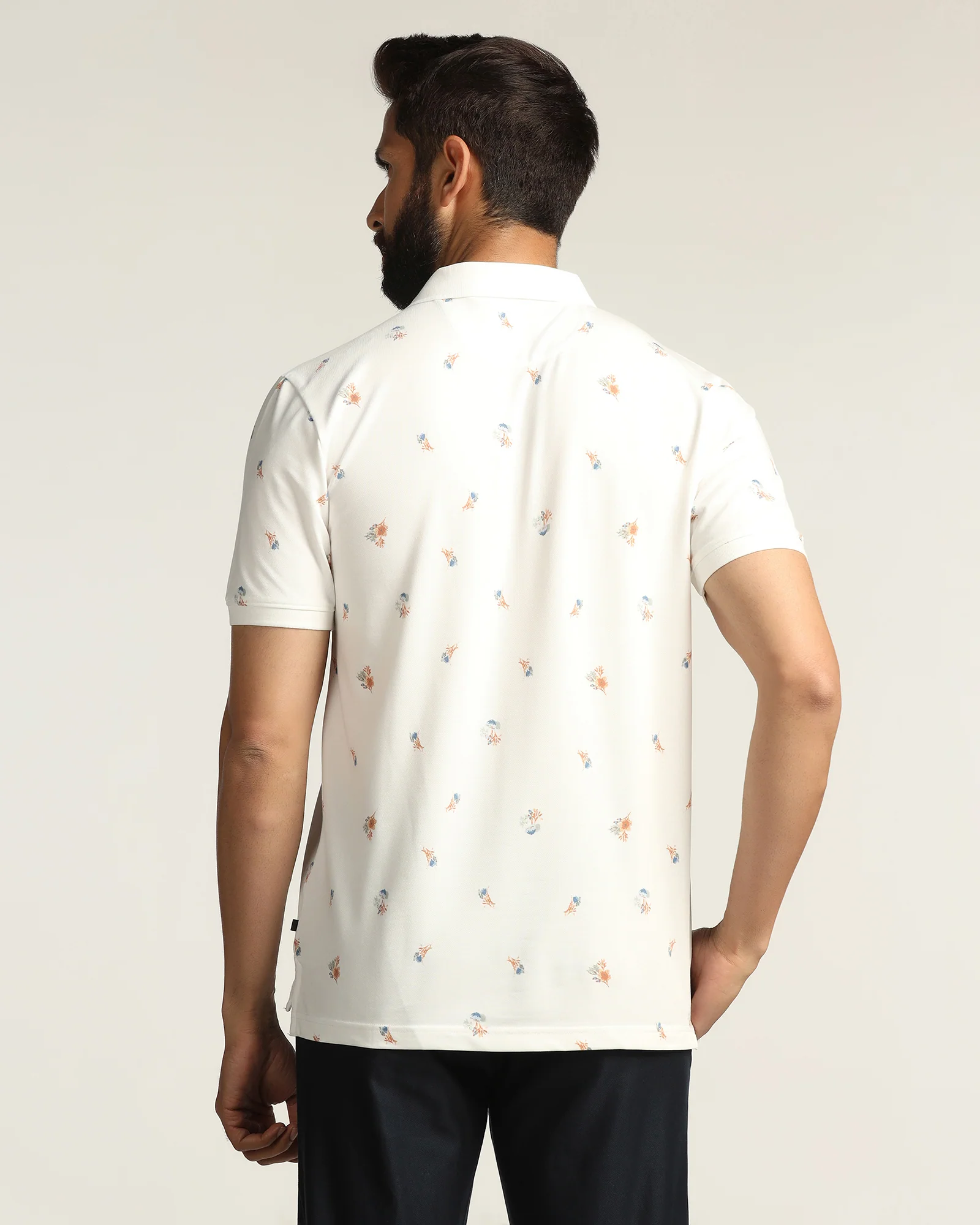 Polo White Printed T-Shirt - Depp - Image 2