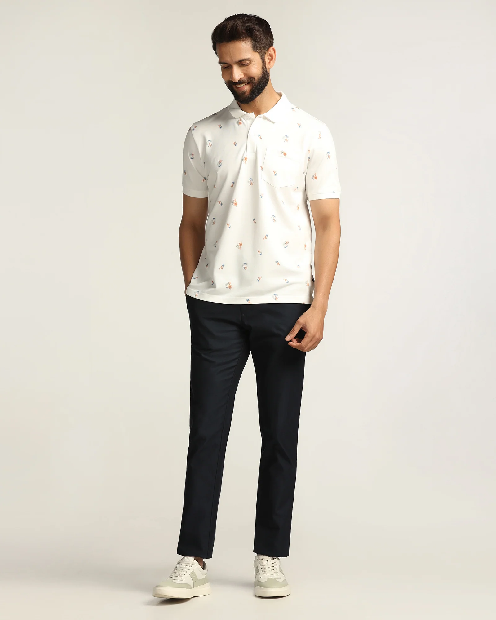 Polo White Printed T-Shirt - Depp - Image 3