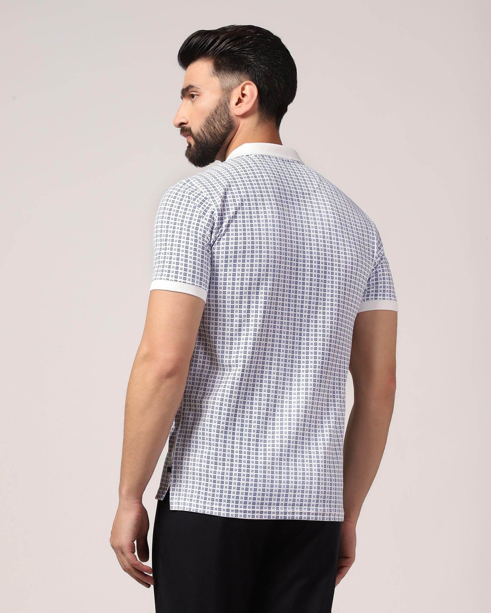 Polo White Printed T-Shirt - Finch - Image 2
