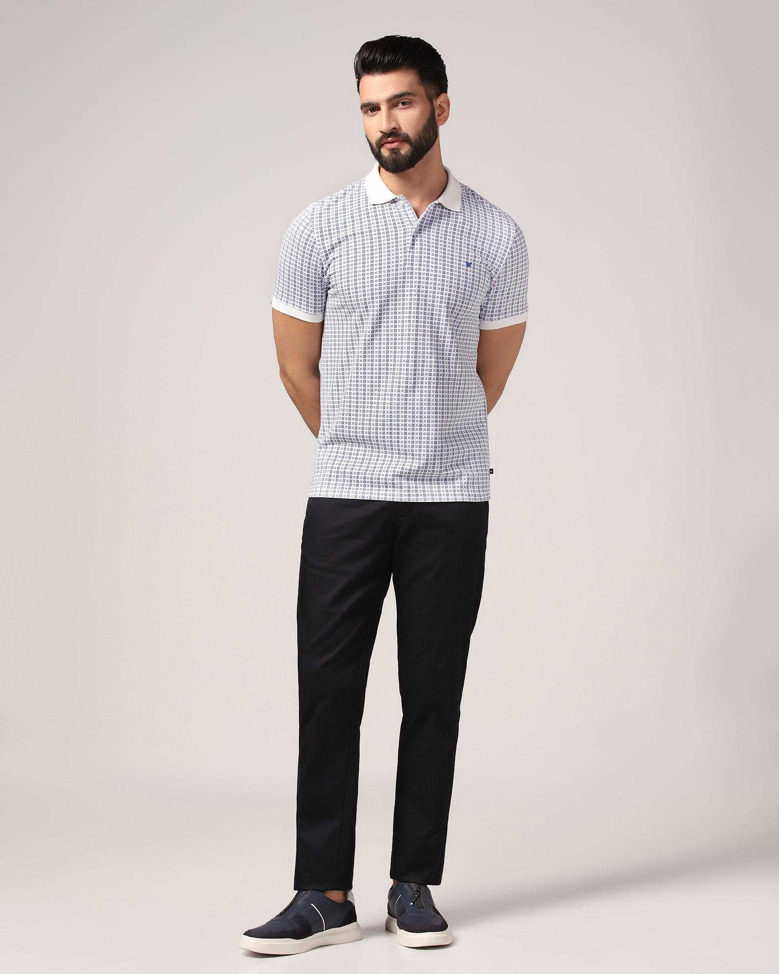 Polo White Printed T-Shirt - Finch - Image 3