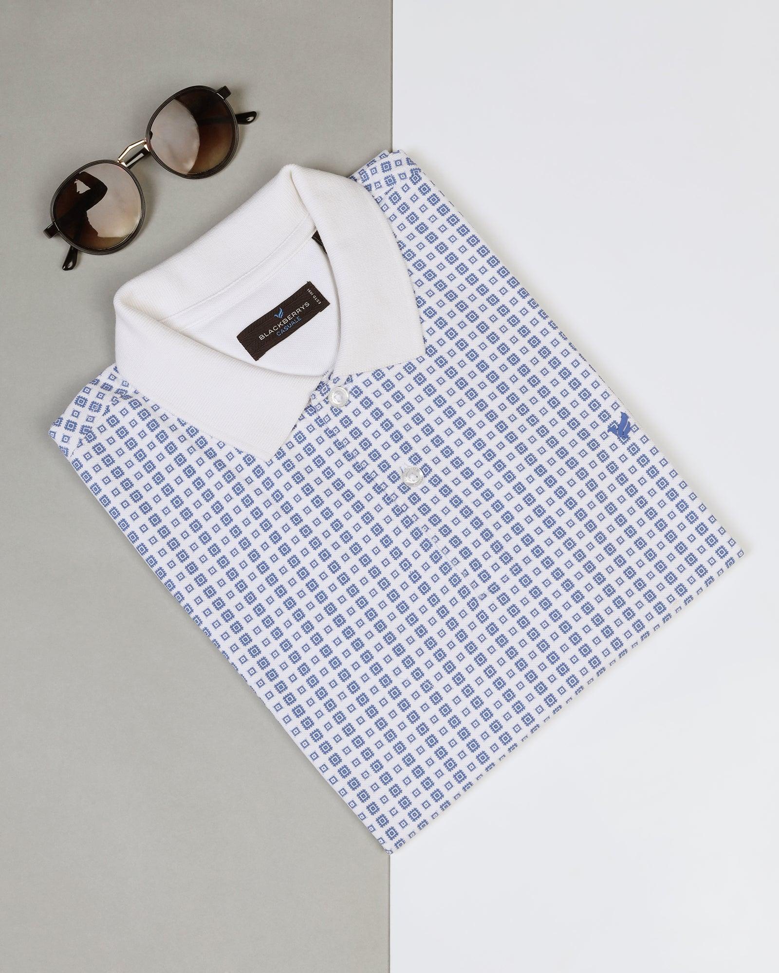 Polo White Printed T-Shirt - Finch - Image 5