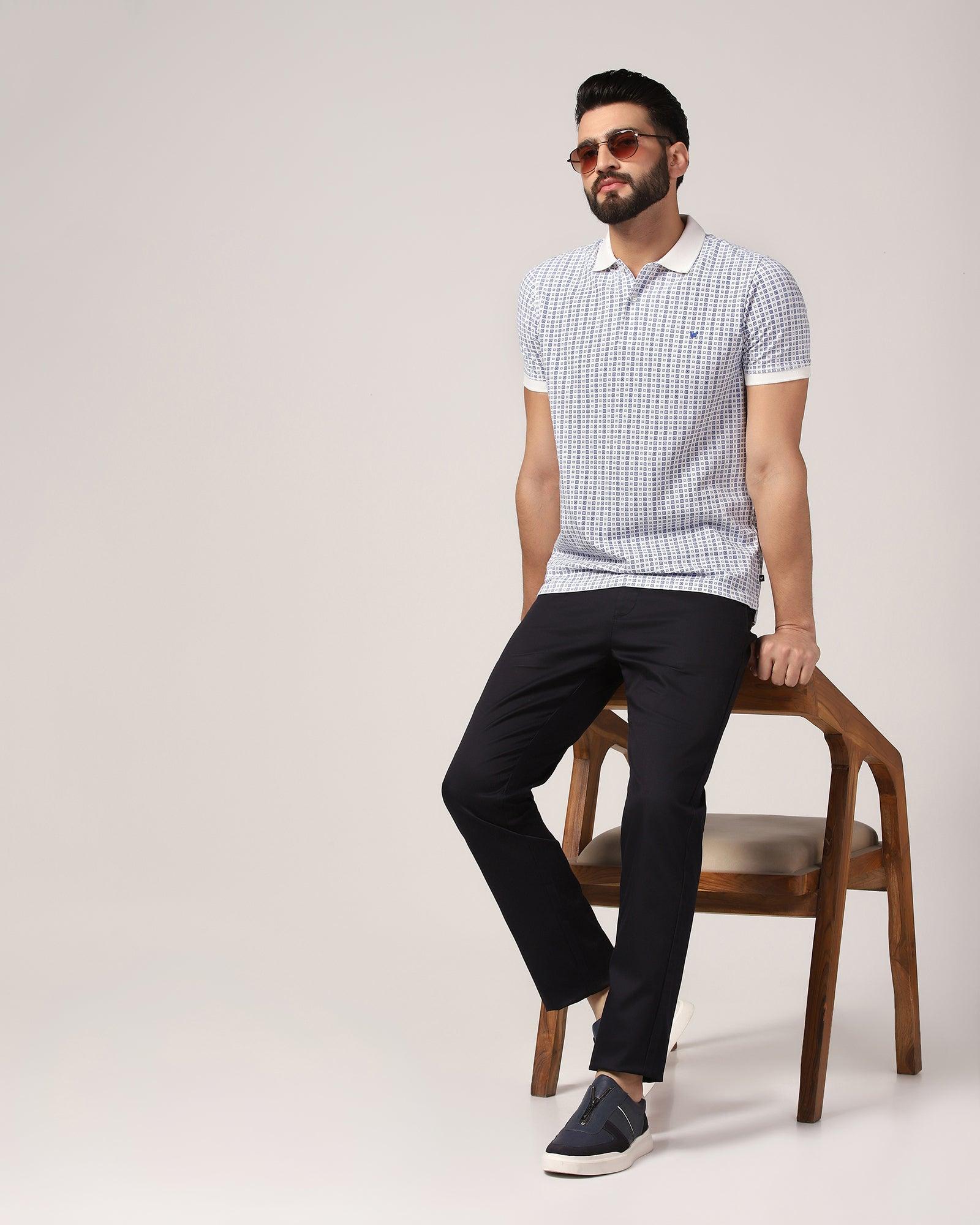 Polo White Printed T-Shirt - Finch - Image 6