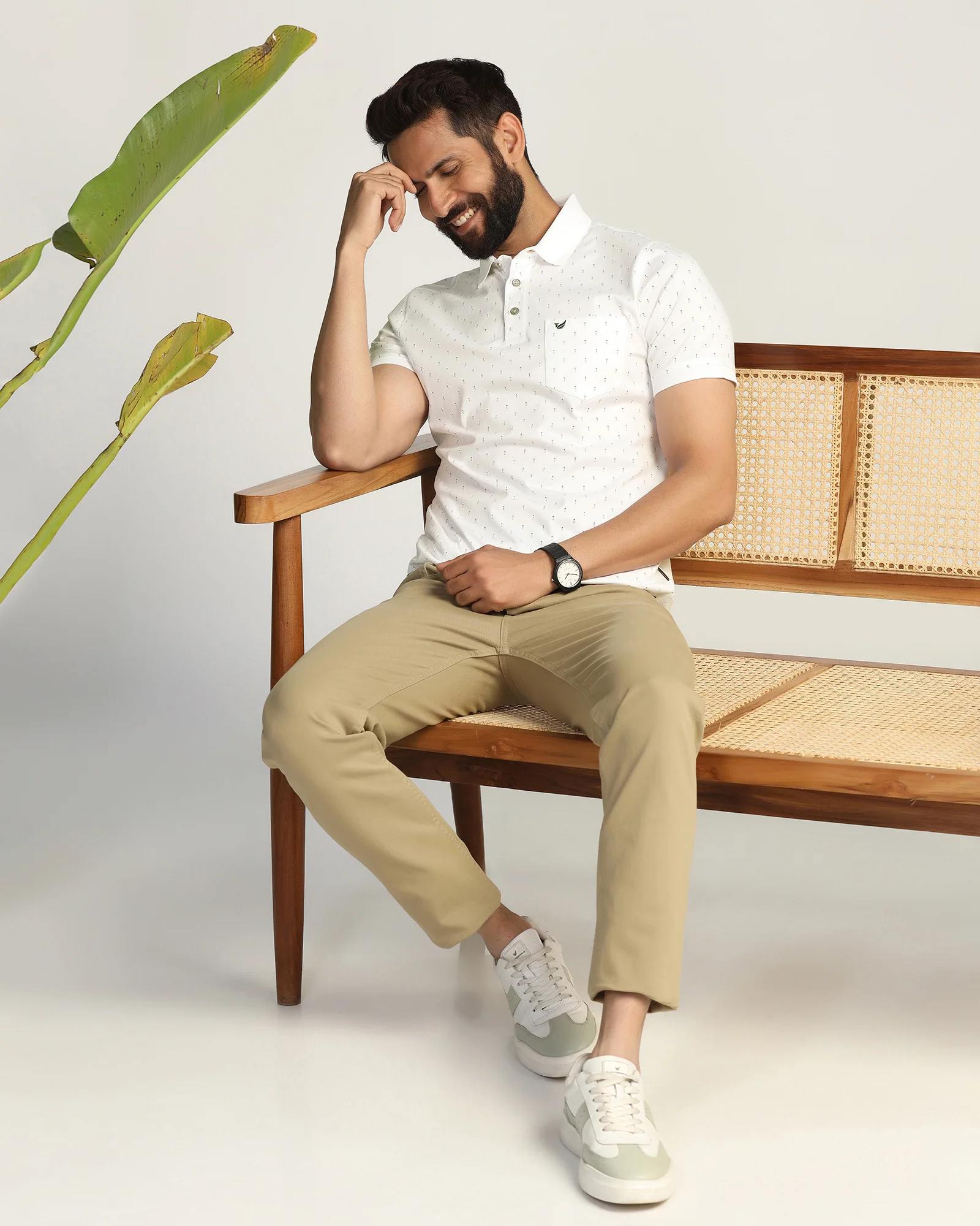 Polo White Printed T-Shirt - Hala - Image 7