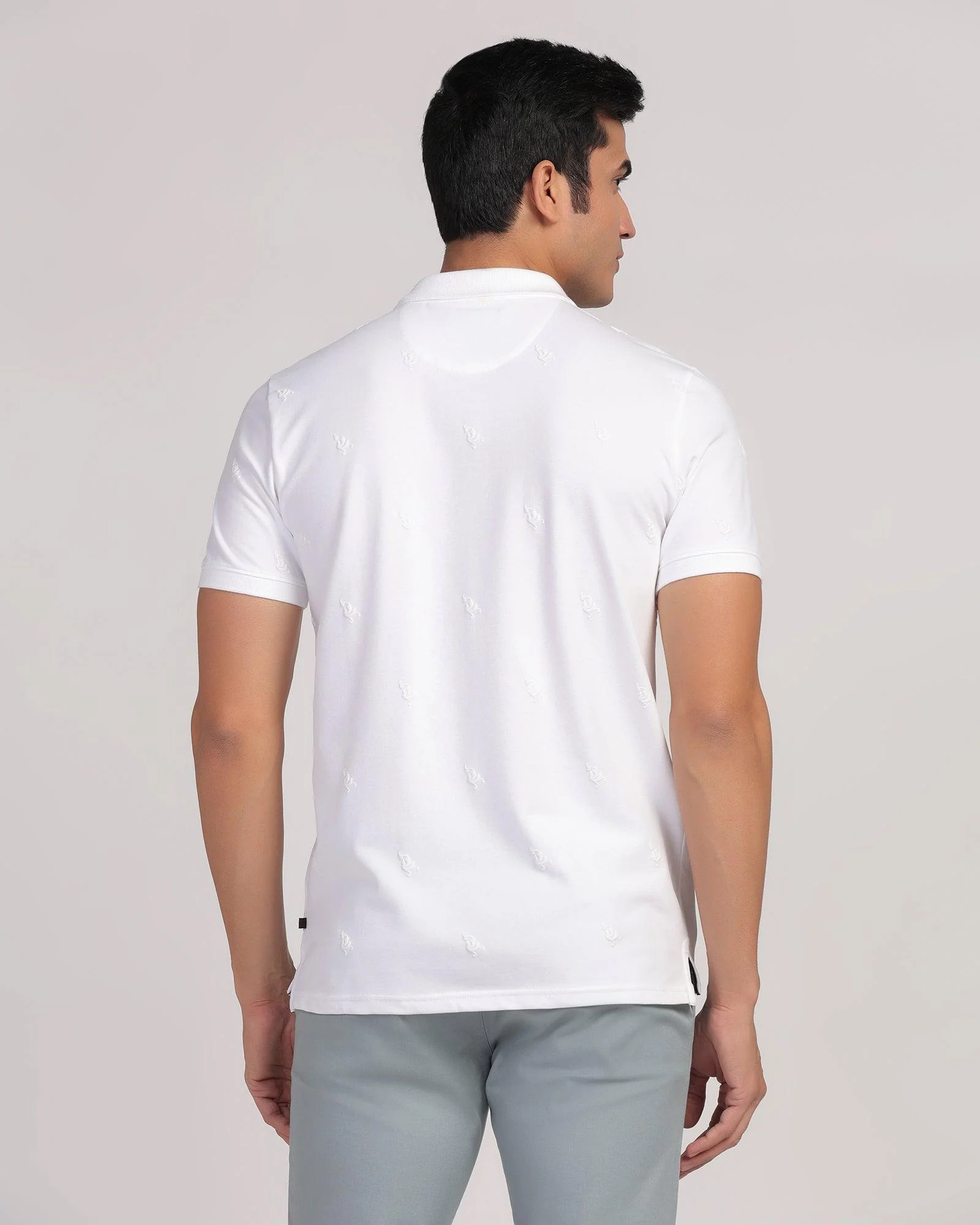 Polo White Printed T-Shirt - Bird - Image 2