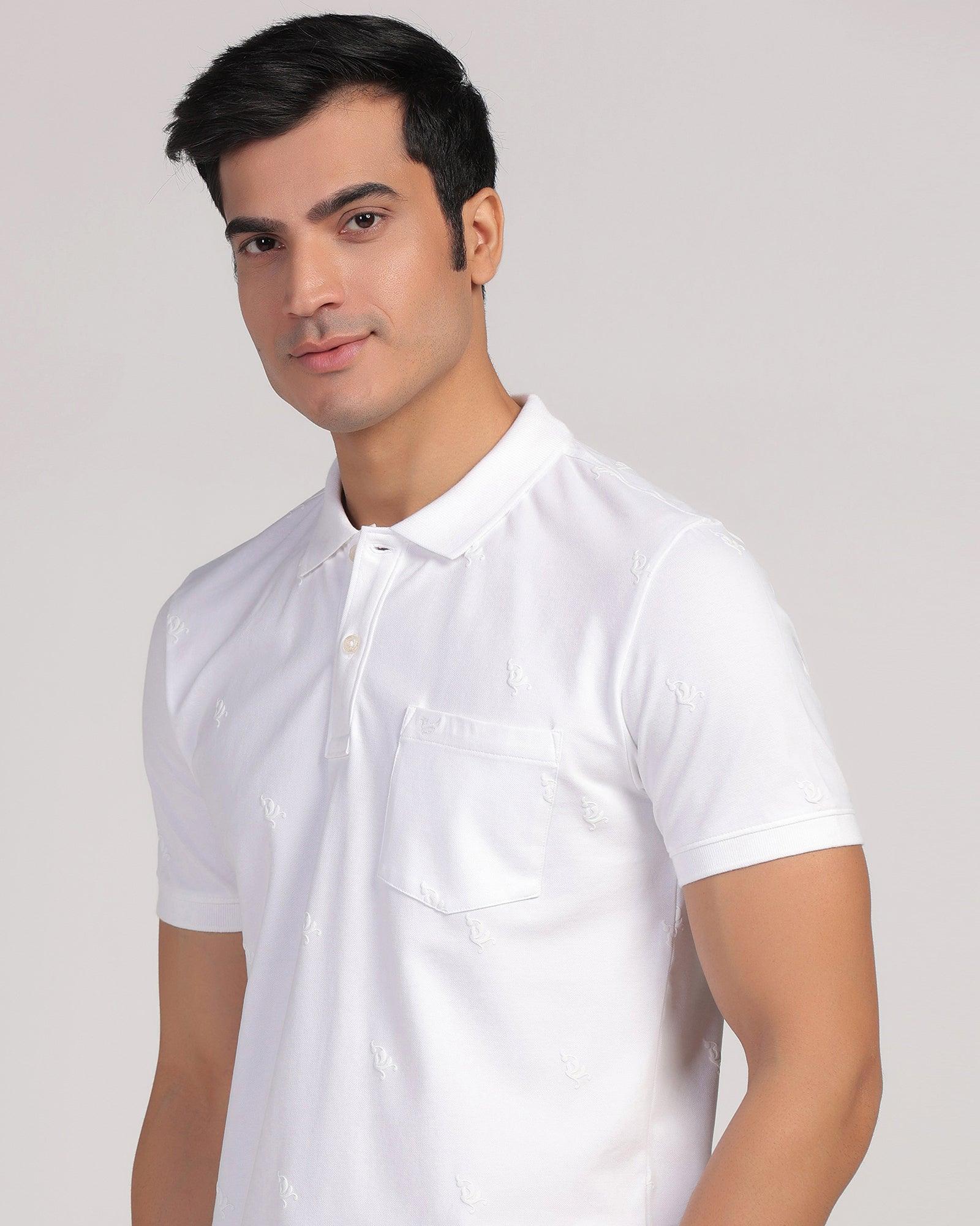 Polo White Printed T-Shirt - Bird - Image 4
