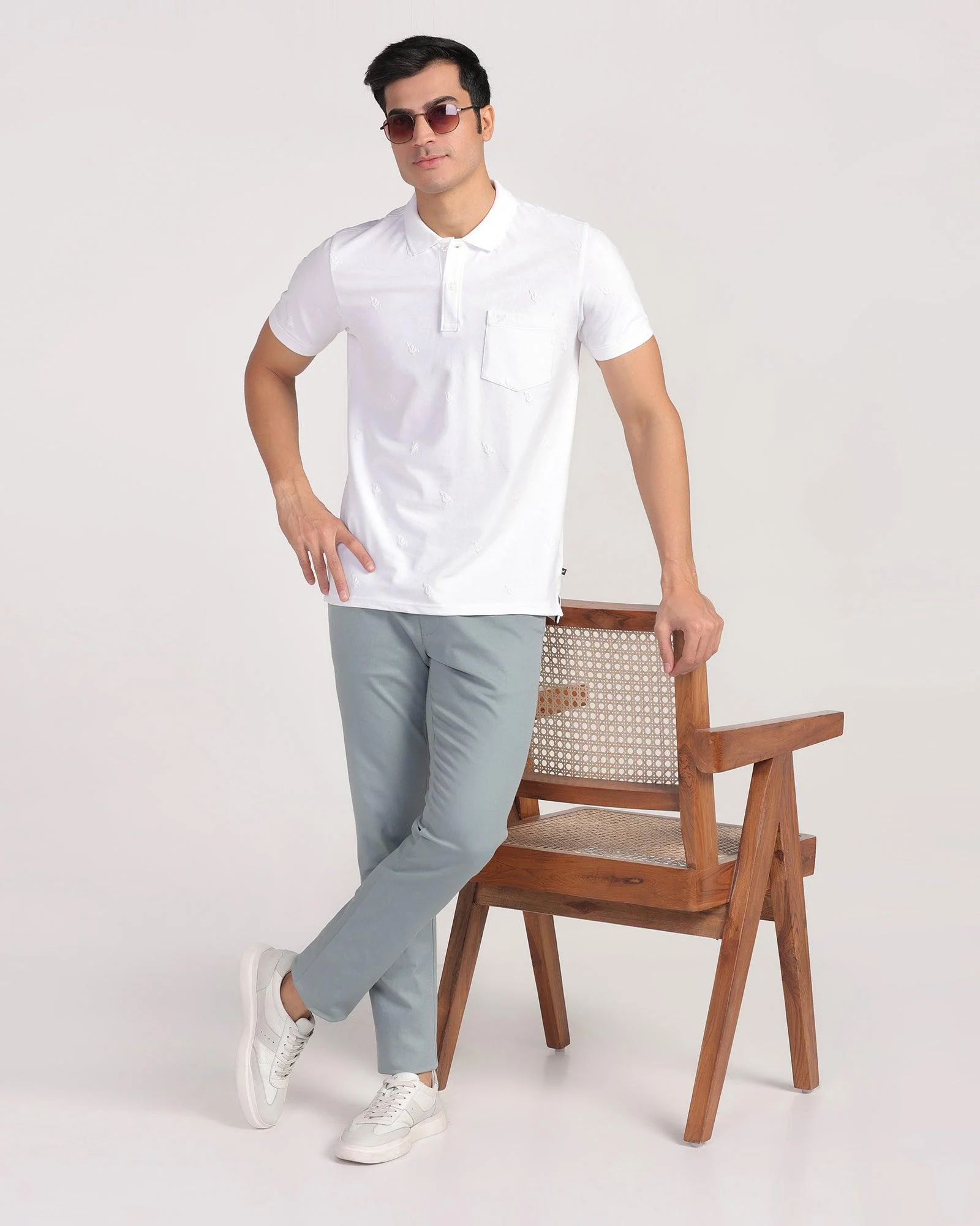 Polo White Printed T-Shirt - Bird - Image 7