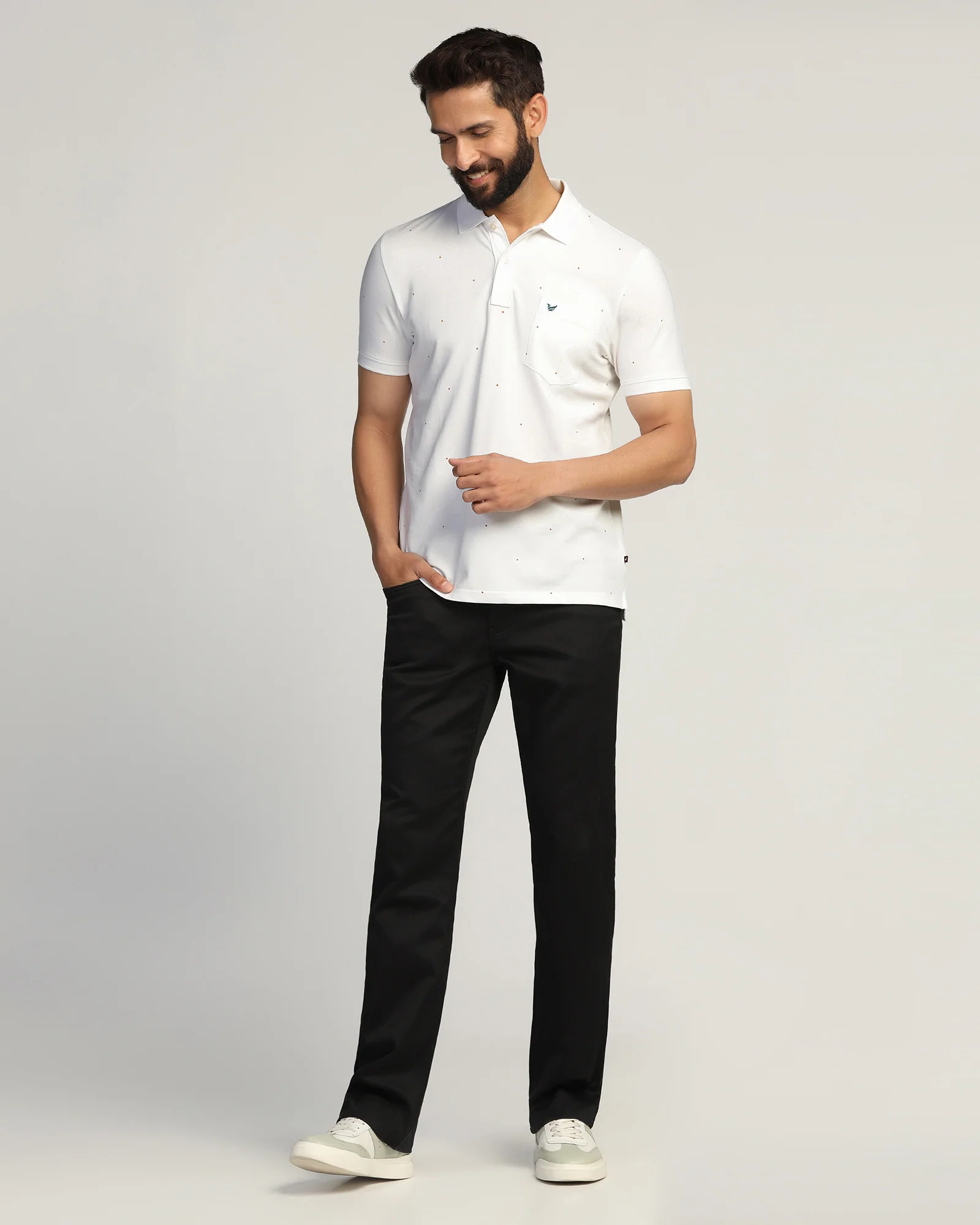 Polo White Printed T-Shirt - Wembley - Image 3