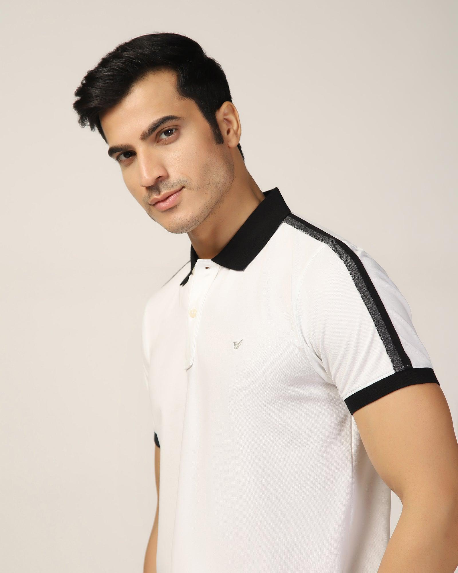 Polo White Solid T-Shirt - Houten - Image 4