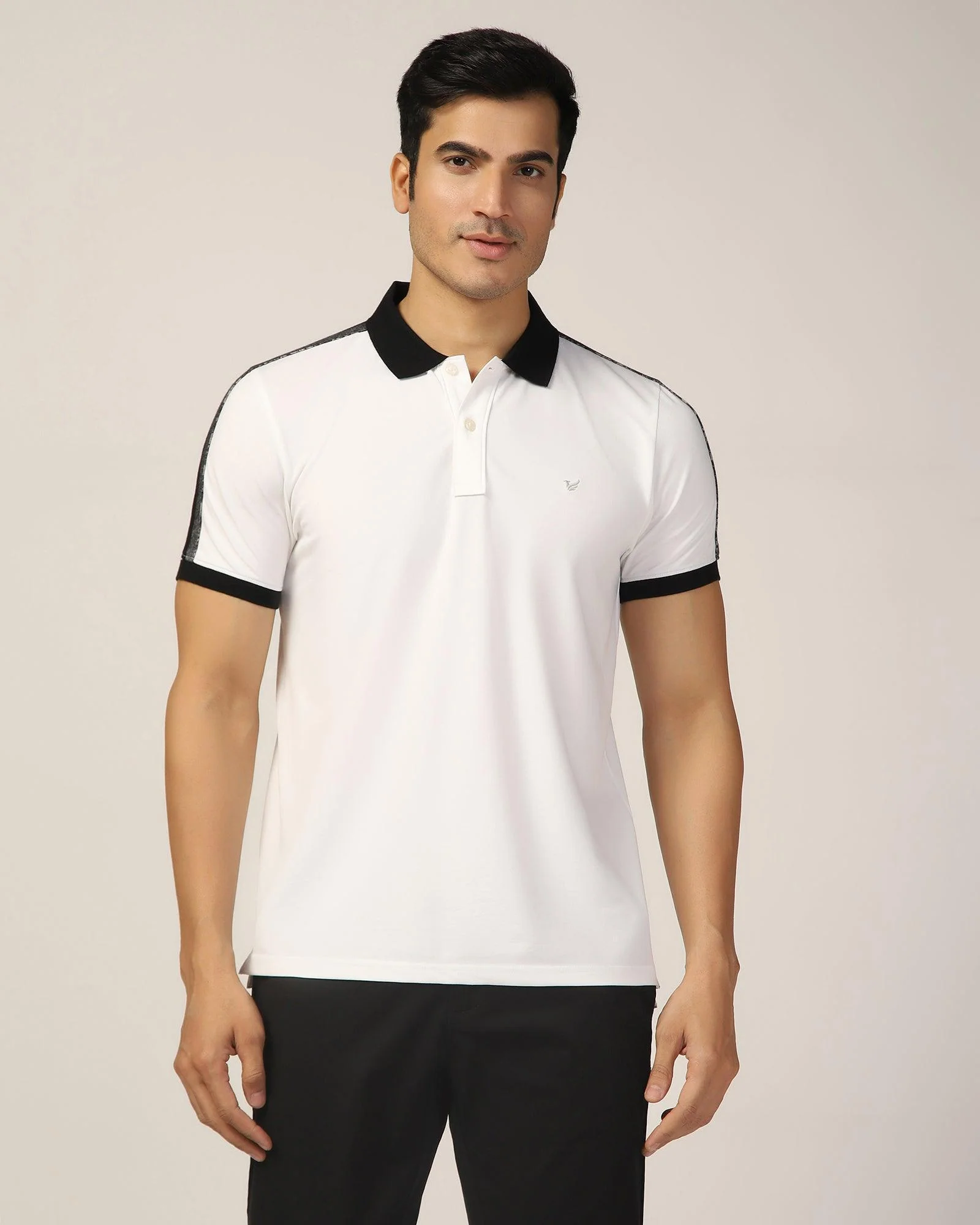 Polo White Solid T-Shirt - Houten - Image 6