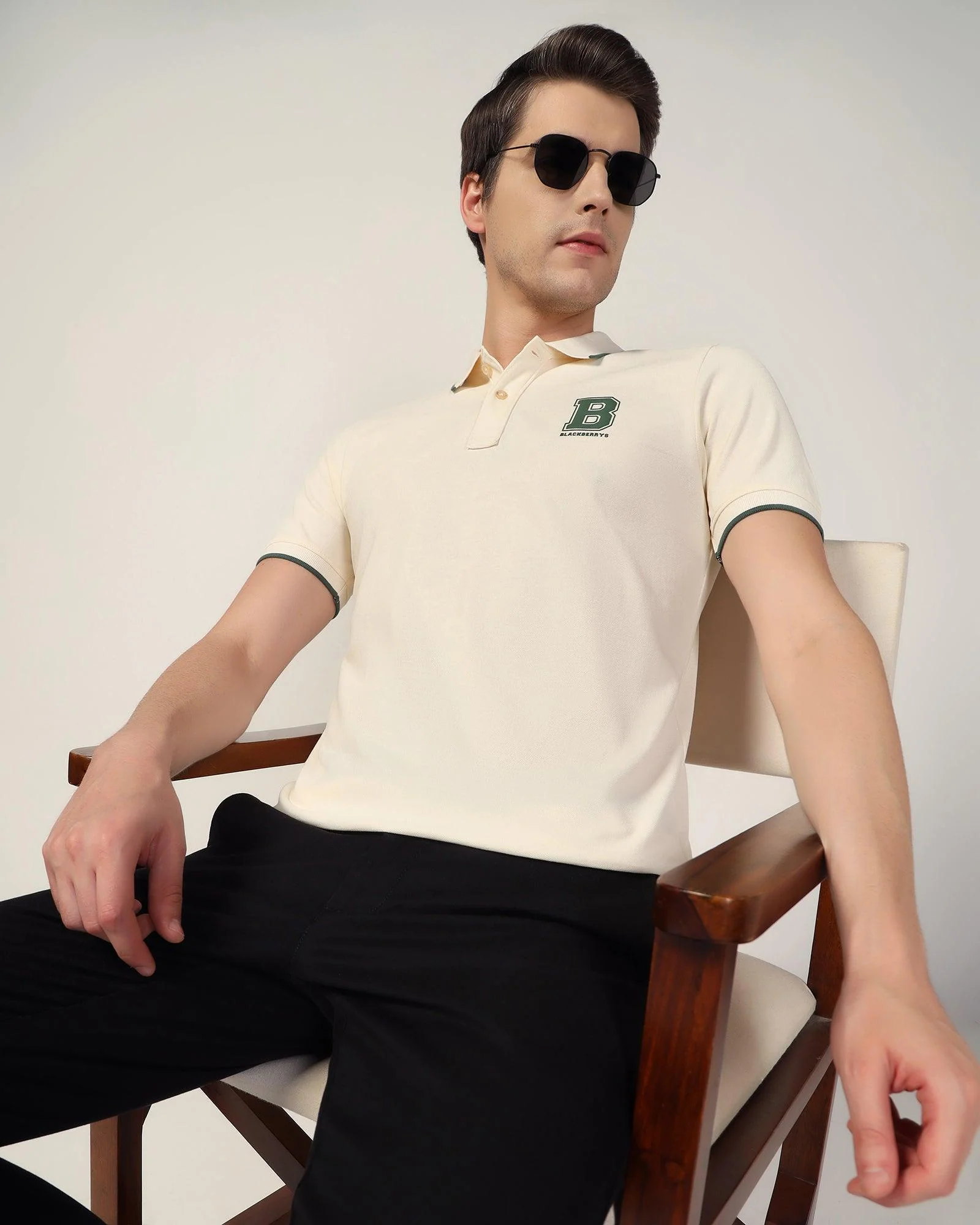 Polo White Solid T-Shirt - Vantag - Image 6