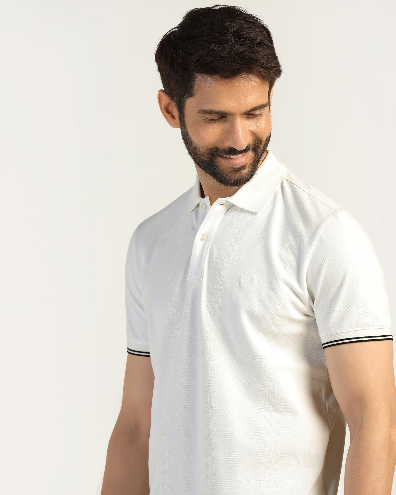 Polo White Printed T-Shirt - Eta - Image 4