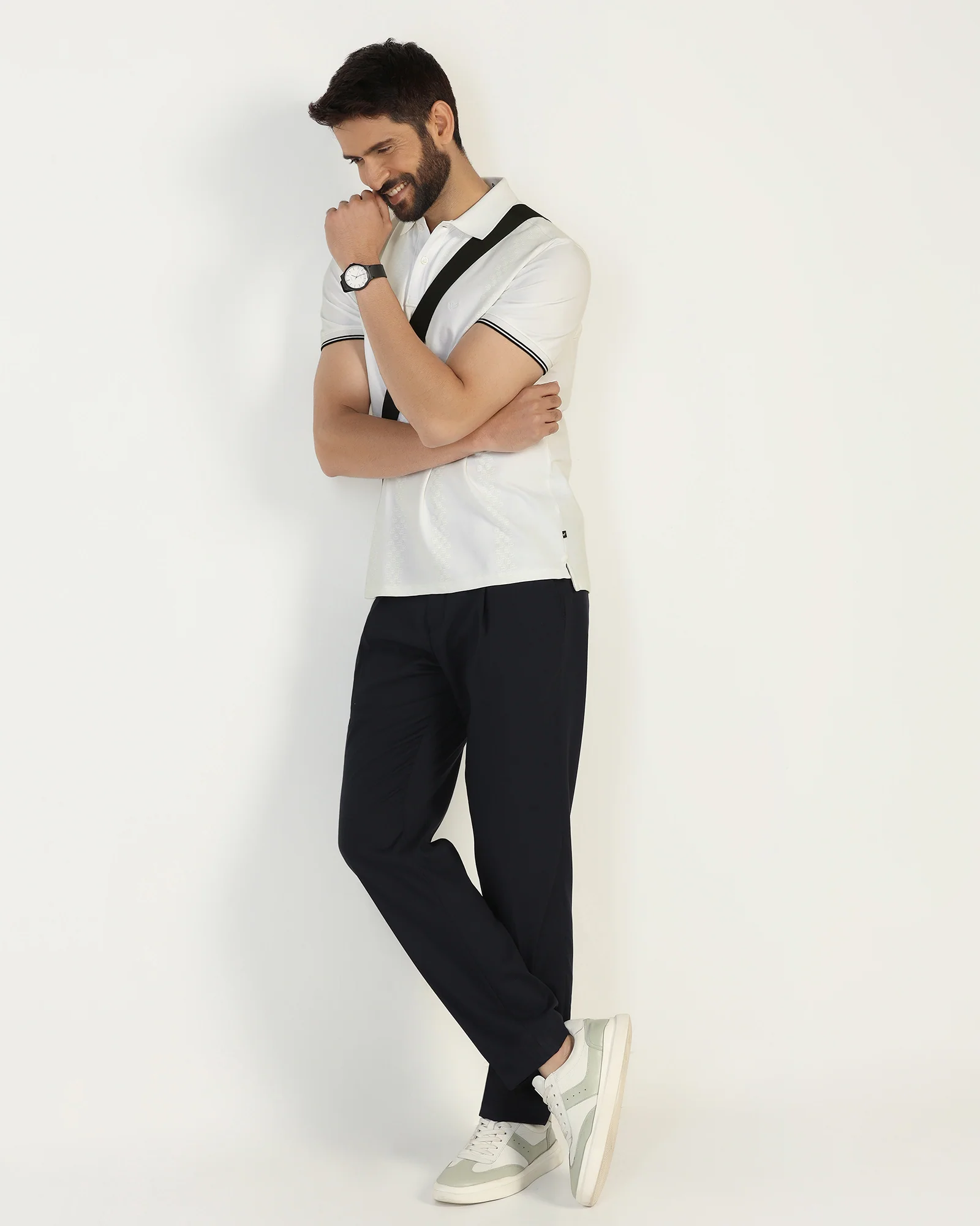 Polo White Printed T-Shirt - Eta - Image 7
