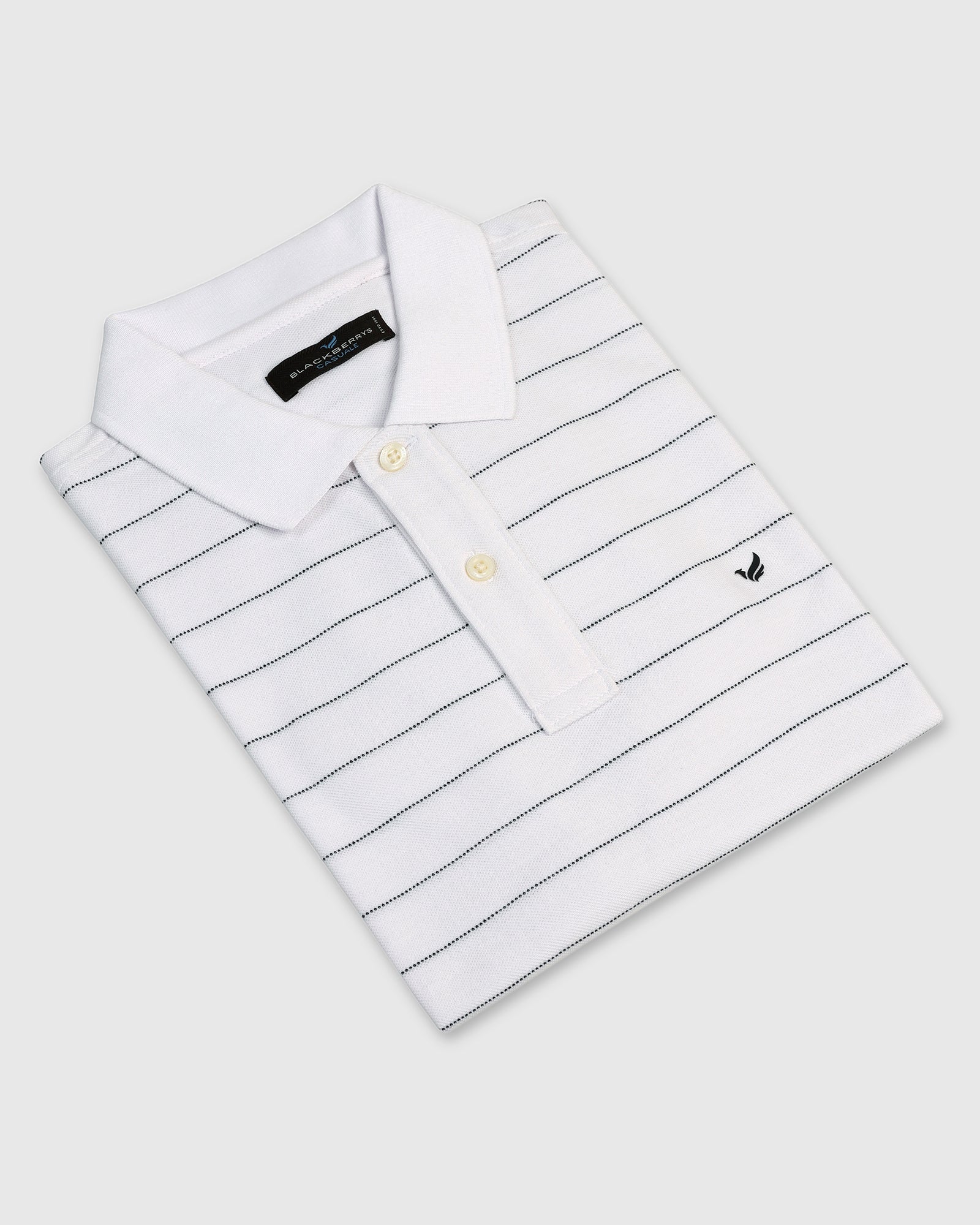 Polo White Stripe T-Shirt - Willow - Image 5