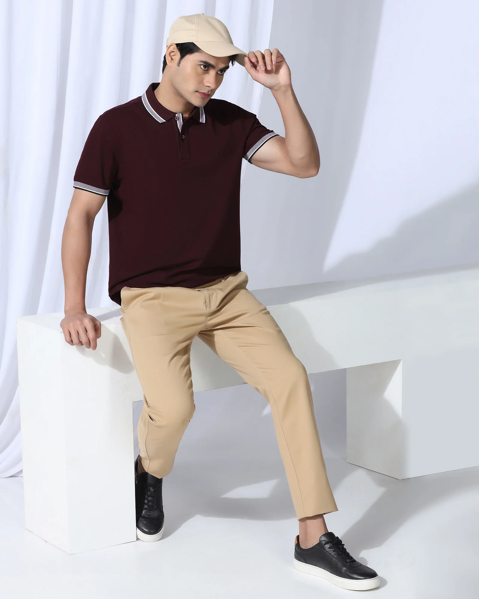 Polo Wine Solid T-Shirt - Taurus - Image 7