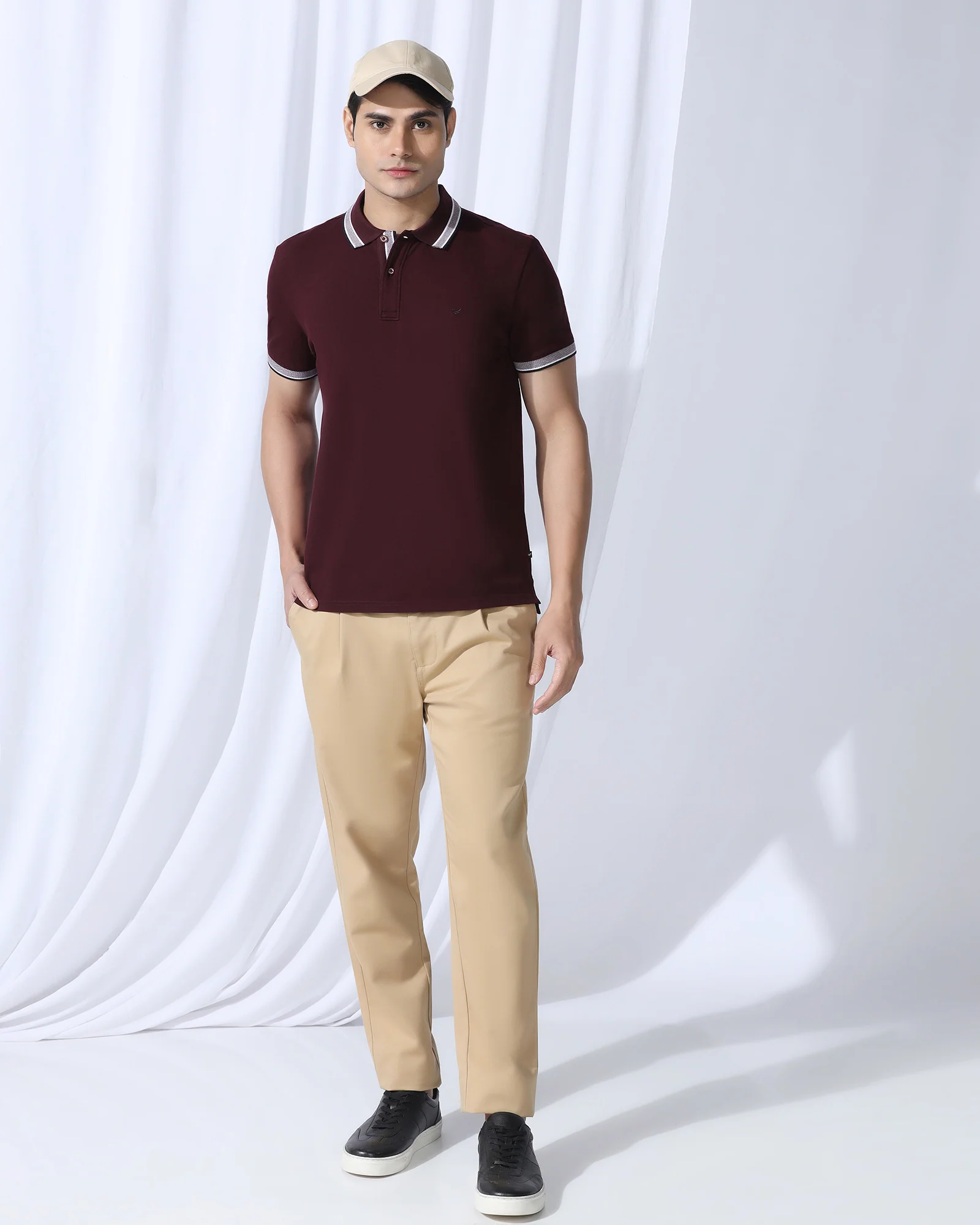 Polo Wine Solid T-Shirt - Taurus - Image 9