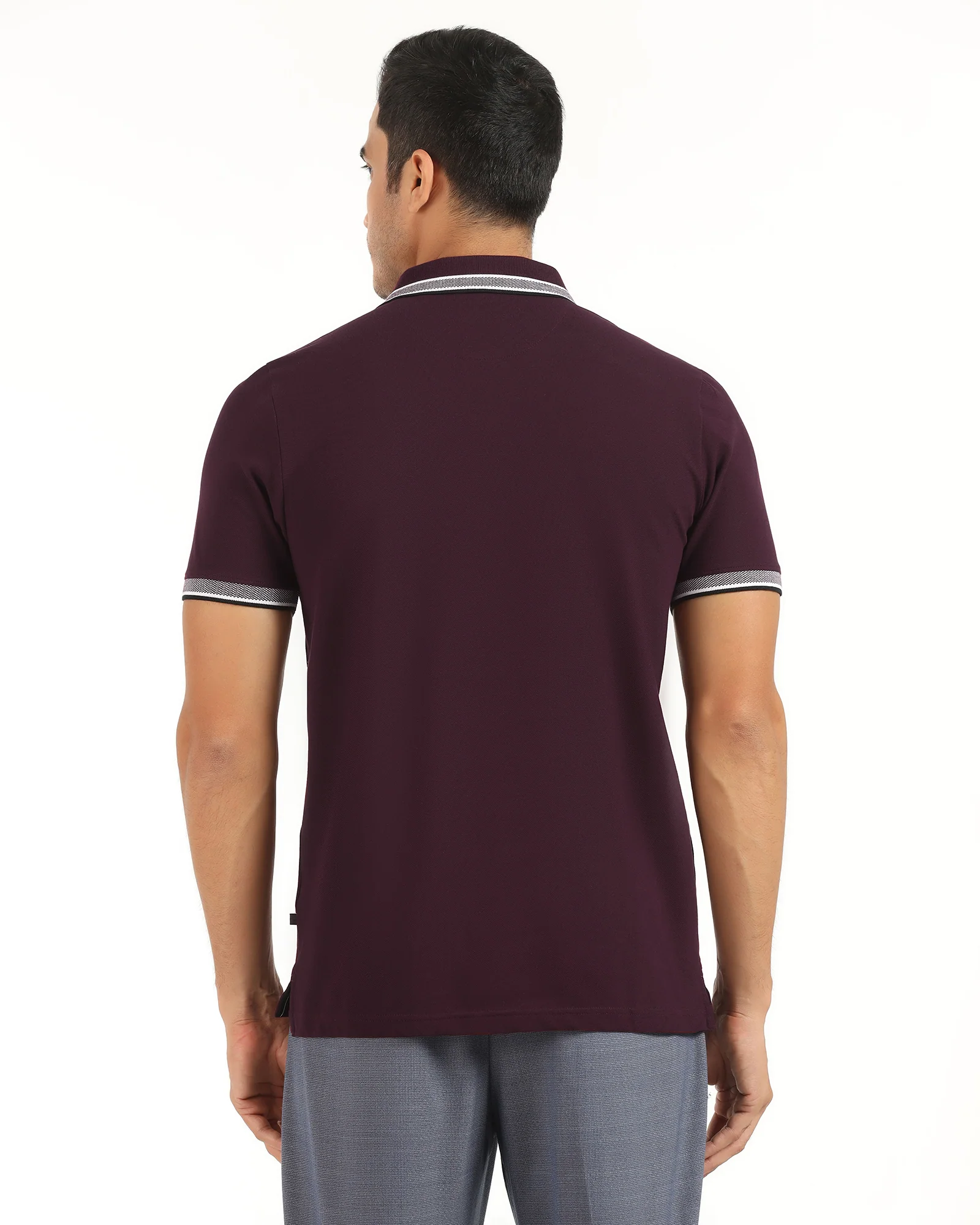 Polo Wine Solid T-Shirt - Taurus - Image 2