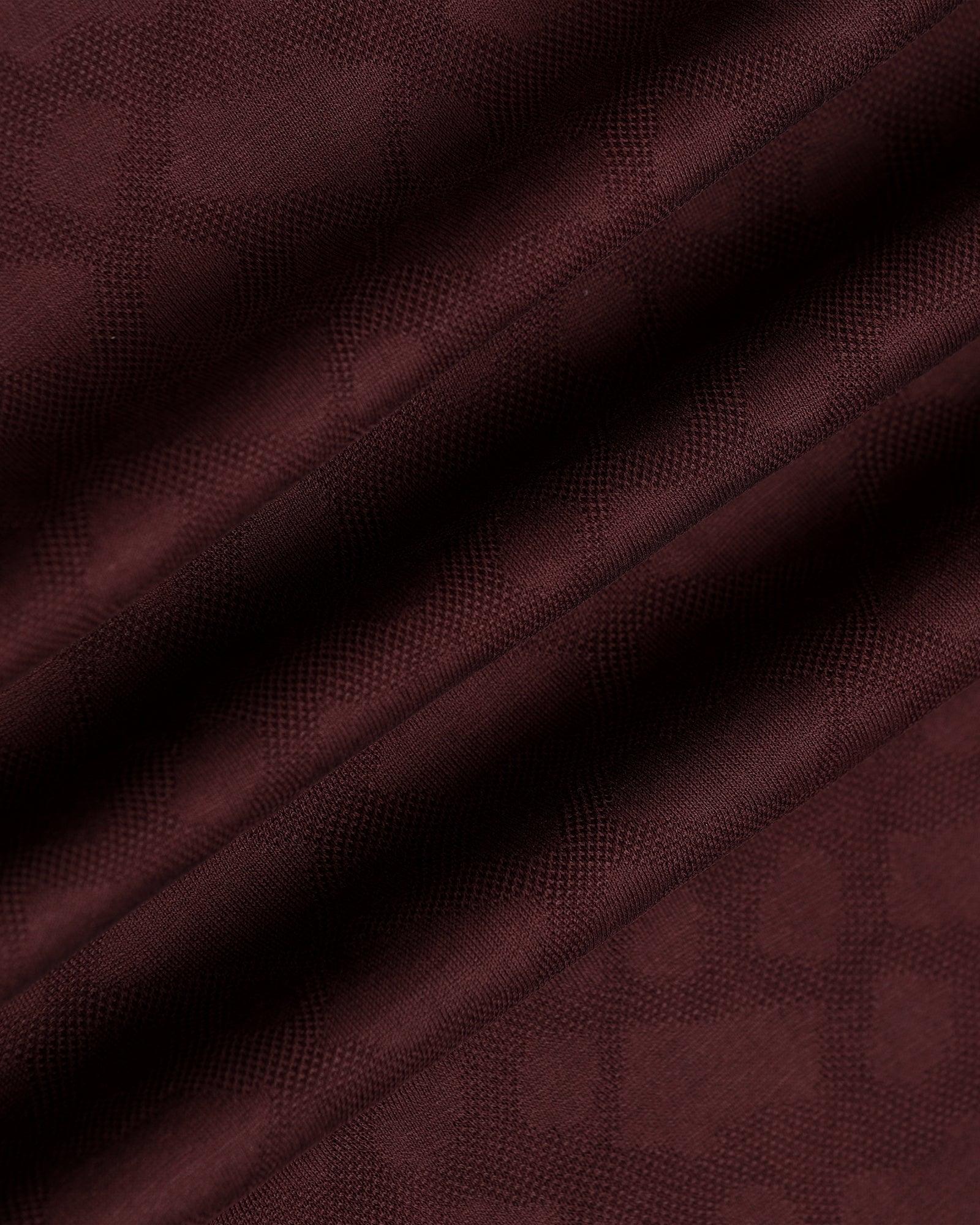 Polo Wine Structure T-Shirt - Hydra - Image 6