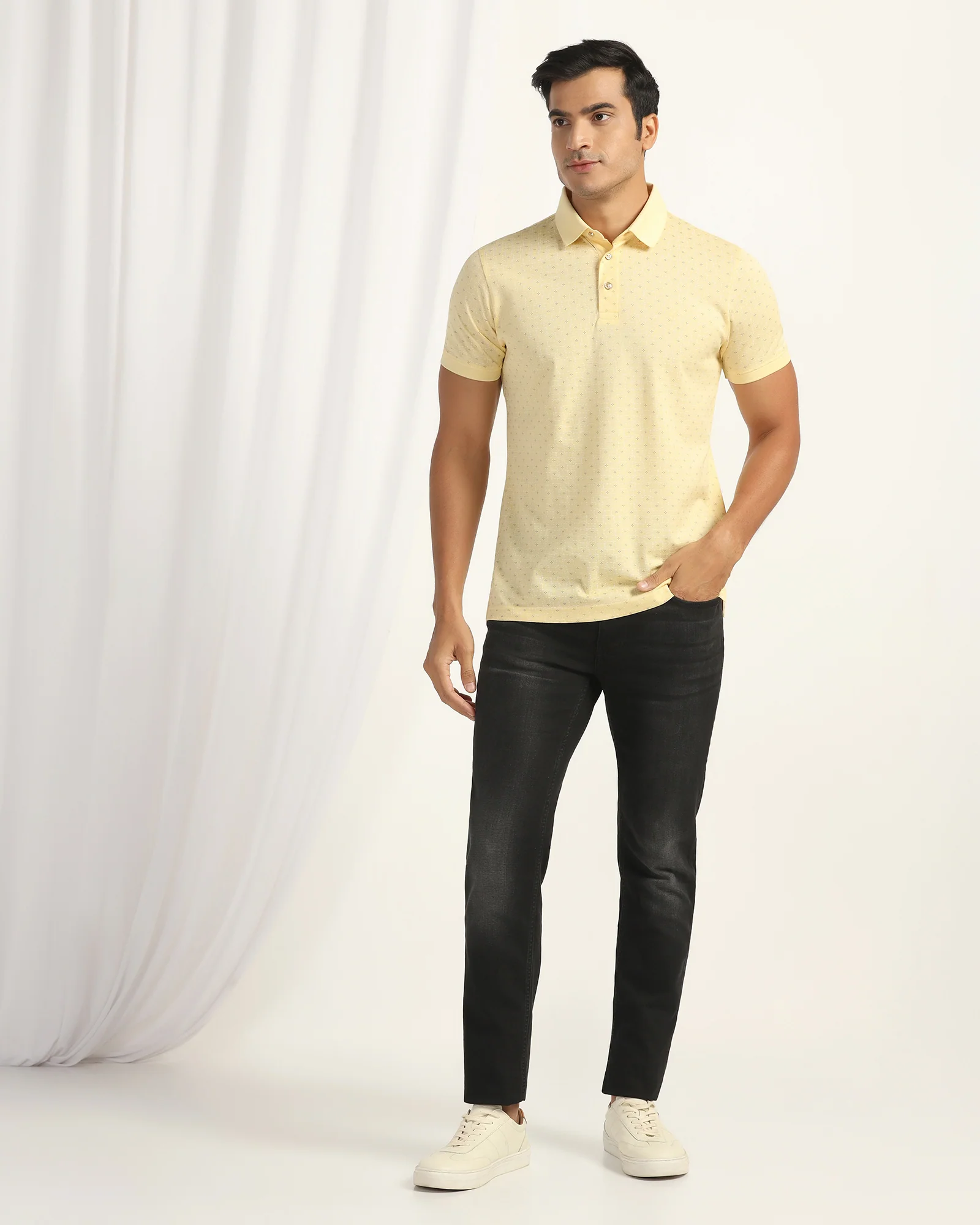 Polo Yellow Printed T-Shirt - Henry - Image 3