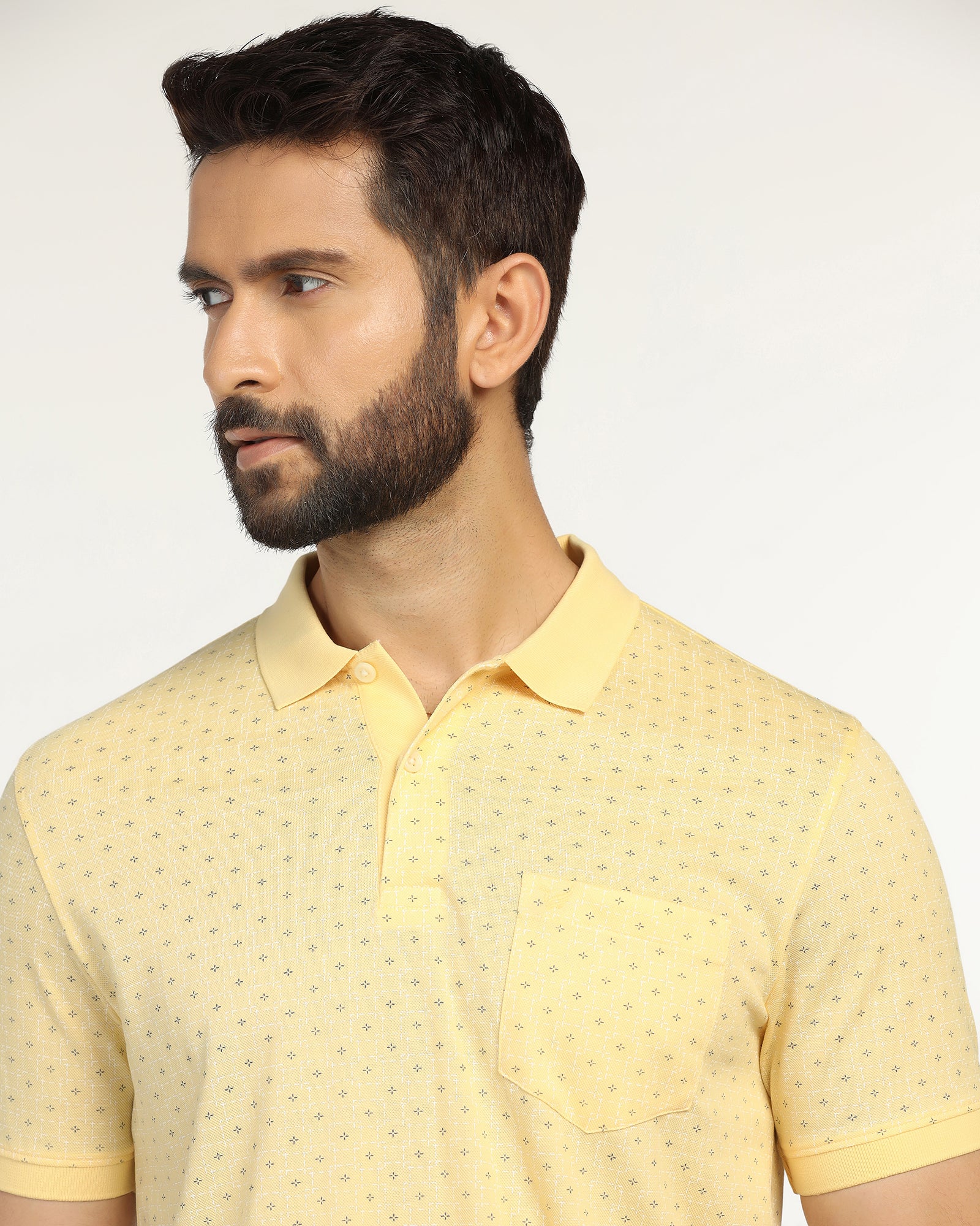 Polo Yellow Printed T-Shirt - Henry - Image 4
