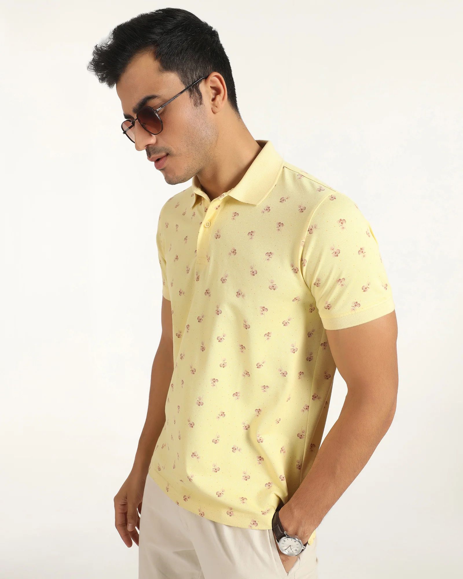 Polo Yellow Printed T-Shirt - Sonic - Image 7