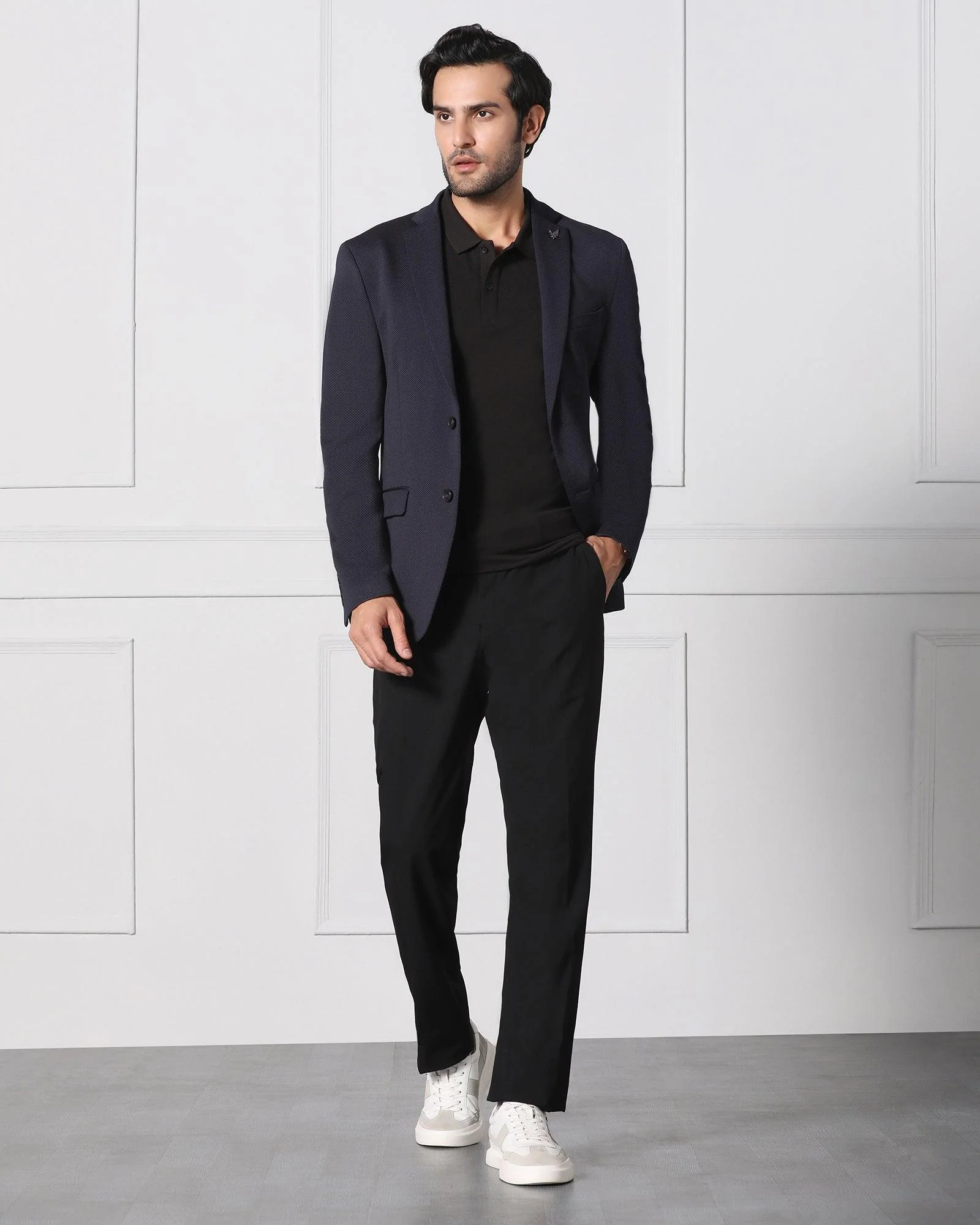 Must Haves Formal Navy Textured Blazer - Japson - Image 8