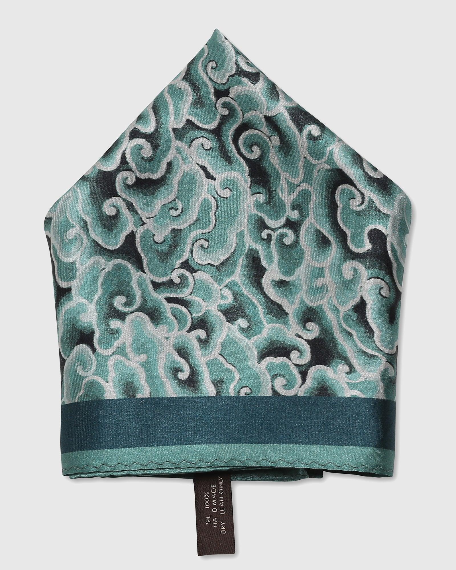 Mint 100% Silk Printed Pocket Square - Seven - Image 3