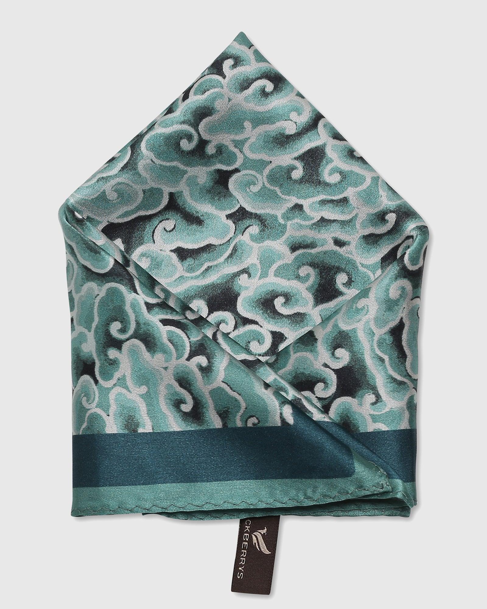 Mint 100% Silk Printed Pocket Square - Seven - Image 4