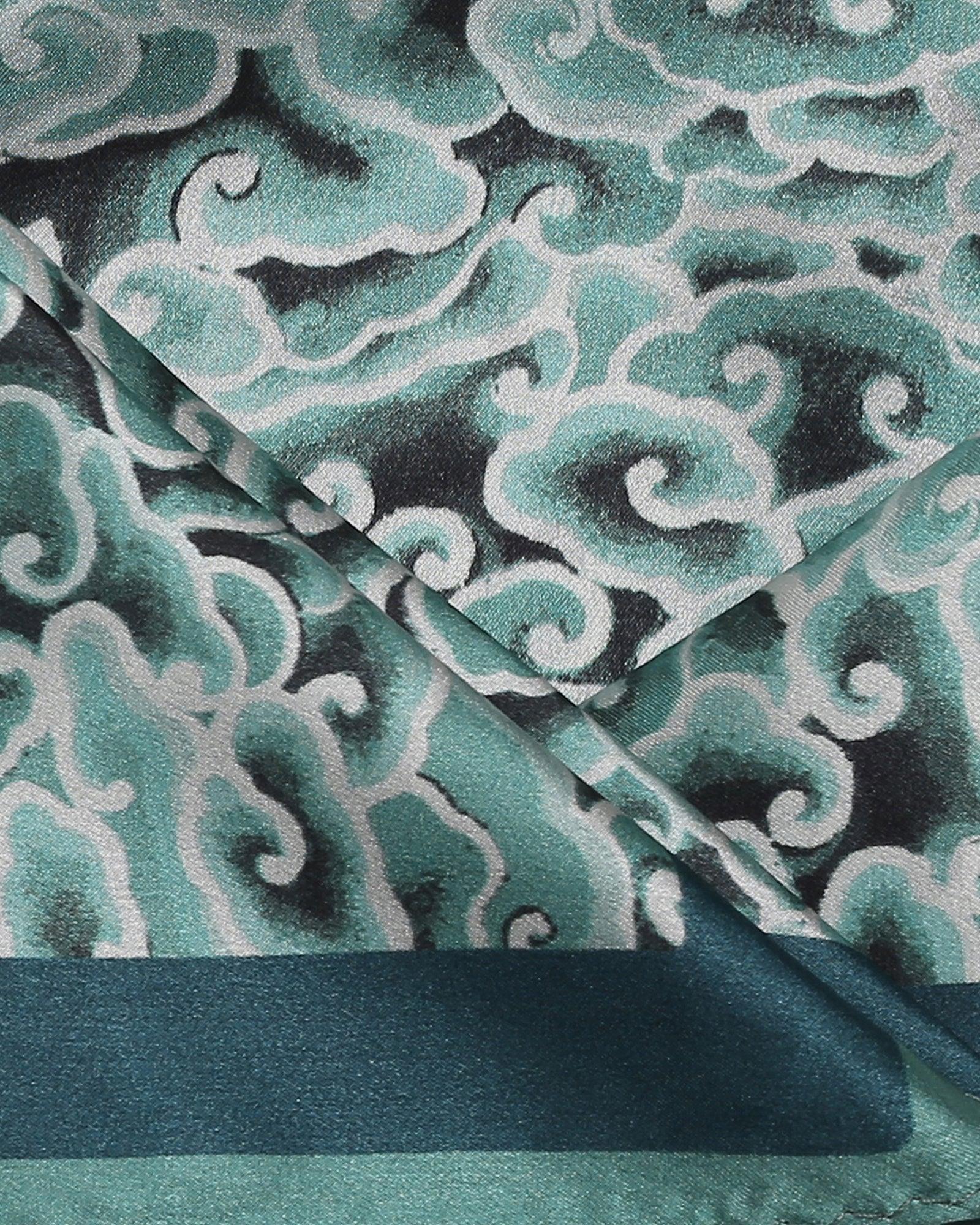 Mint 100% Silk Printed Pocket Square - Seven - Image 5