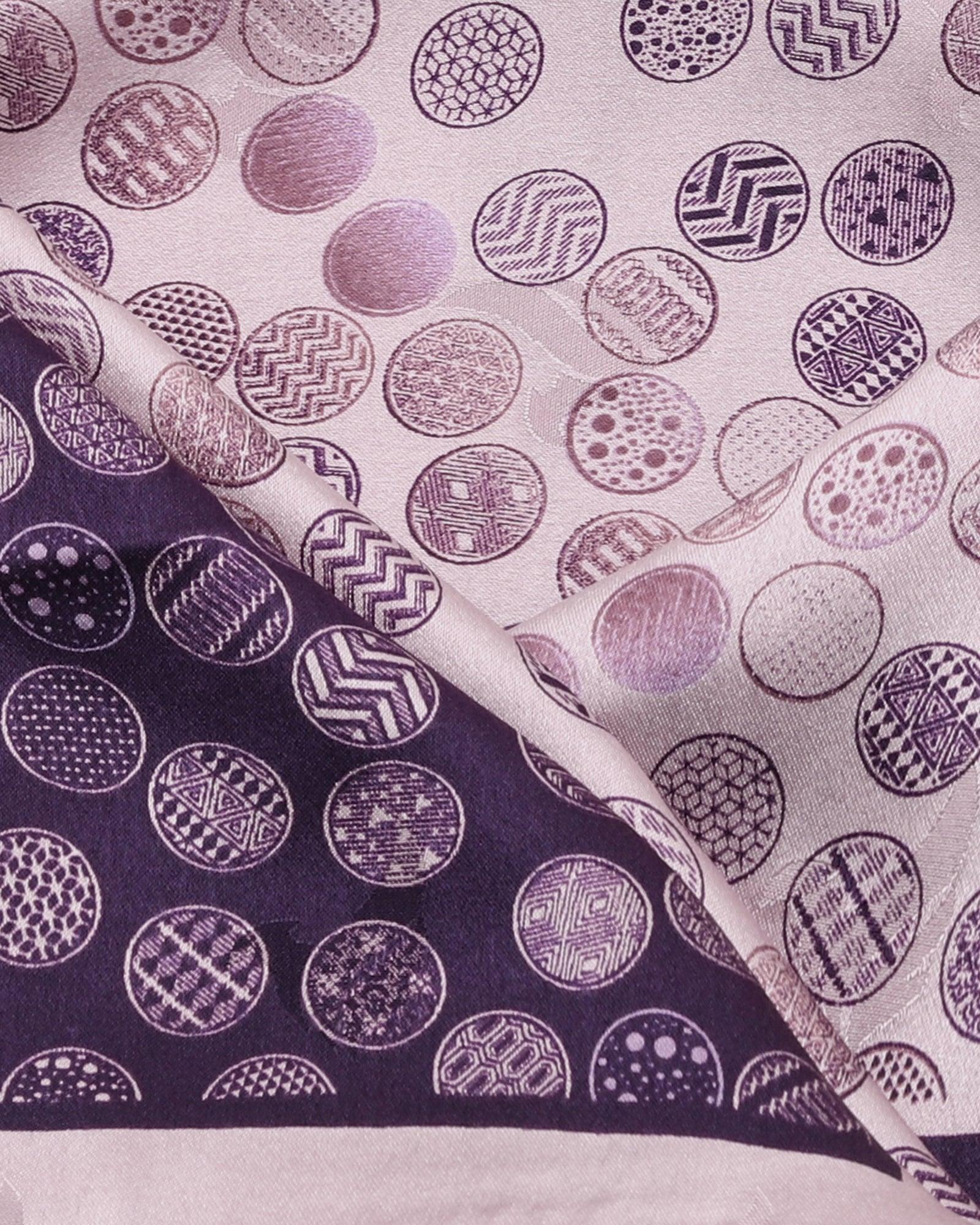 Multi Color 100% Silk Printed Pocket Square - Ted - Image 4