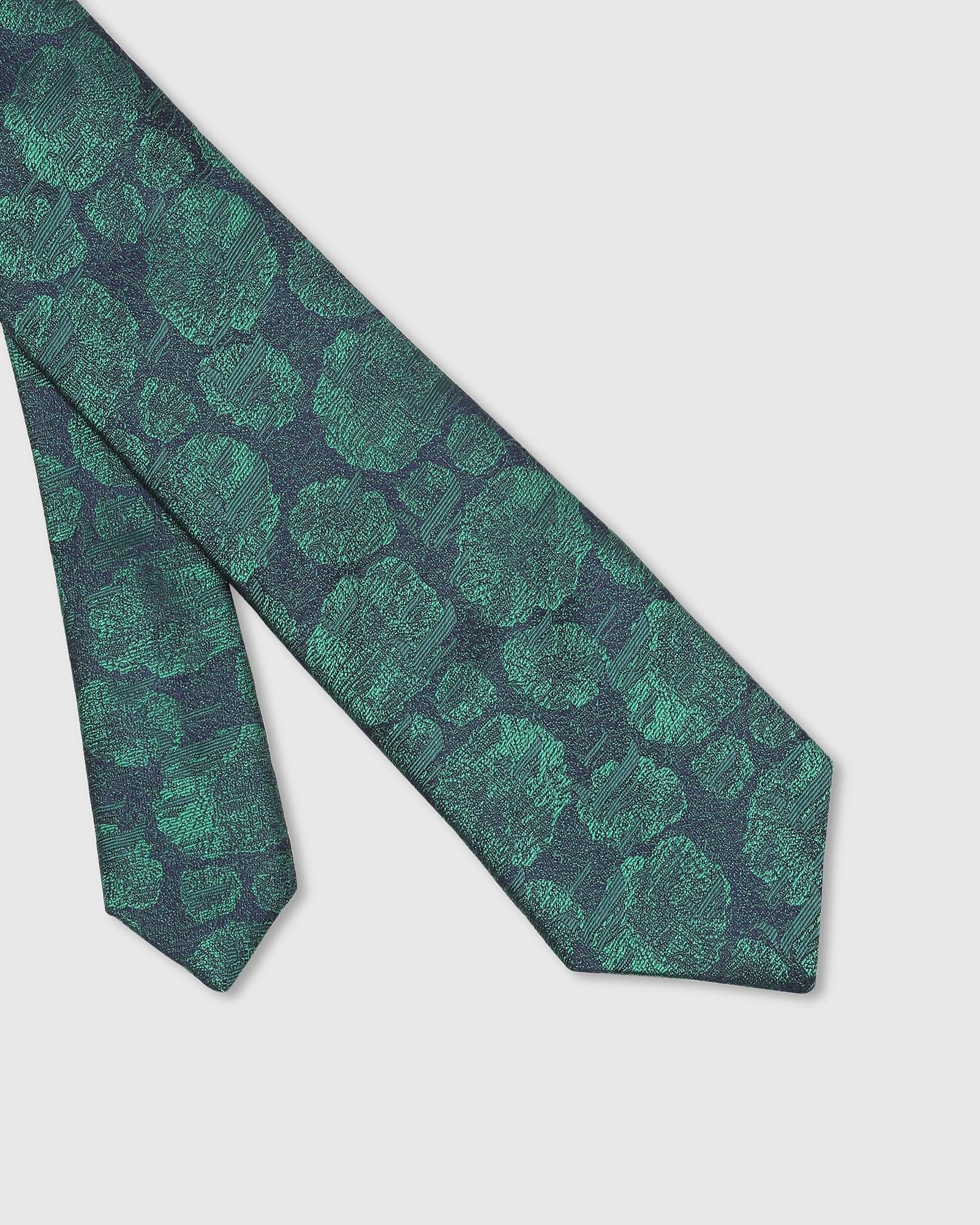 Silk Green Jacquard Tie - Talisca