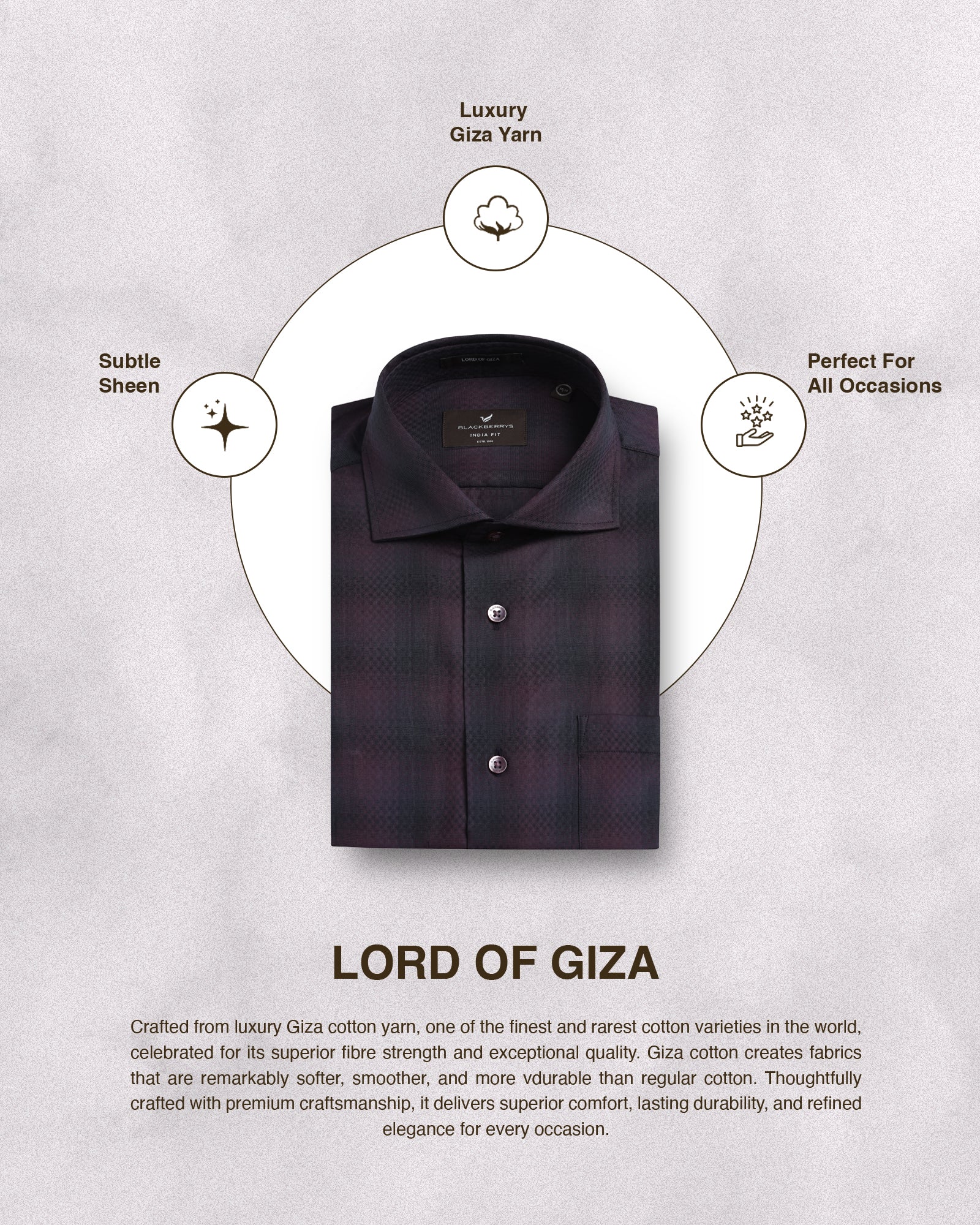 Purple Check Shirt - Perkin - Image 5