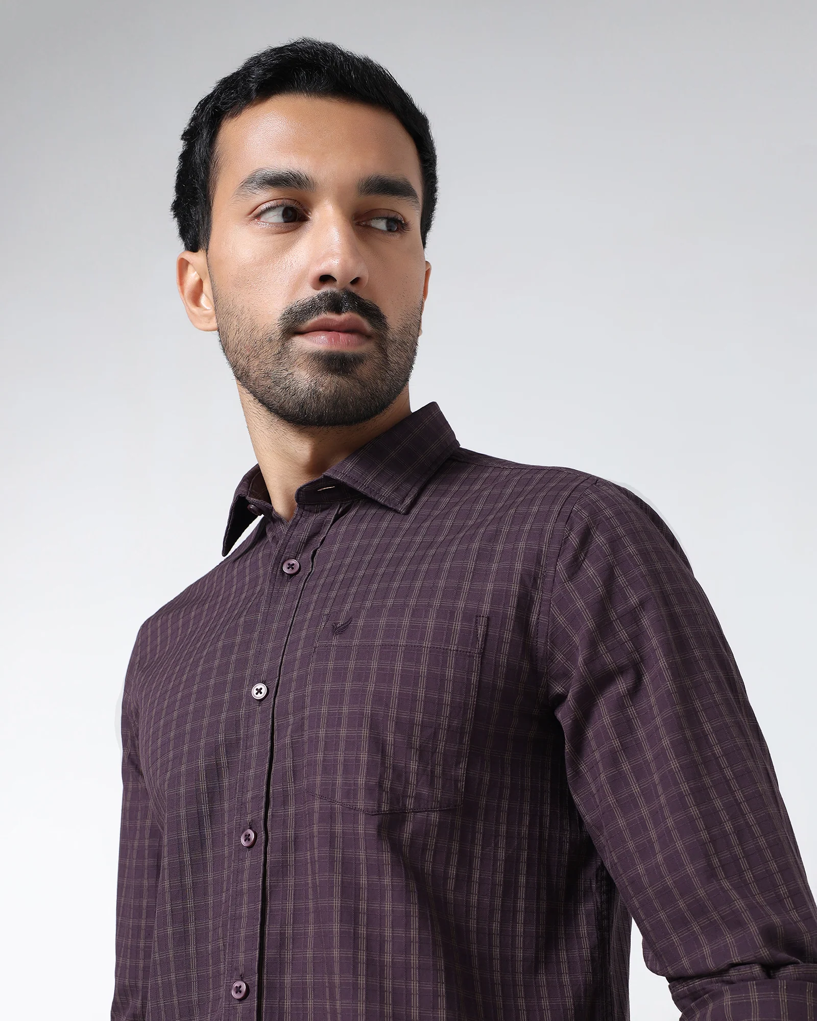 Purple Check Shirt - Remon - Image 8