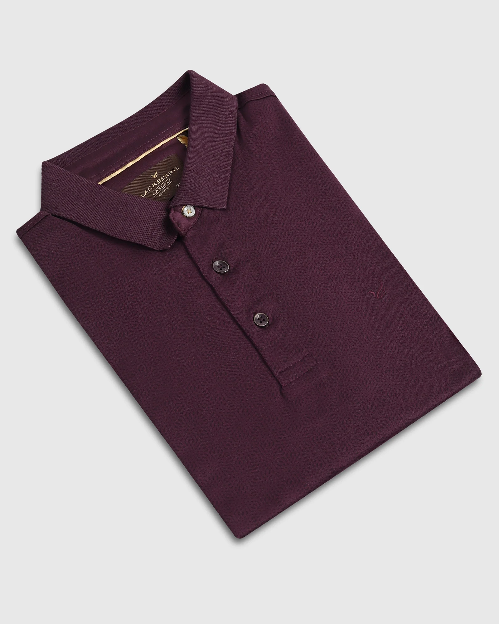 Purple Printed Polo - Peter - Image 5