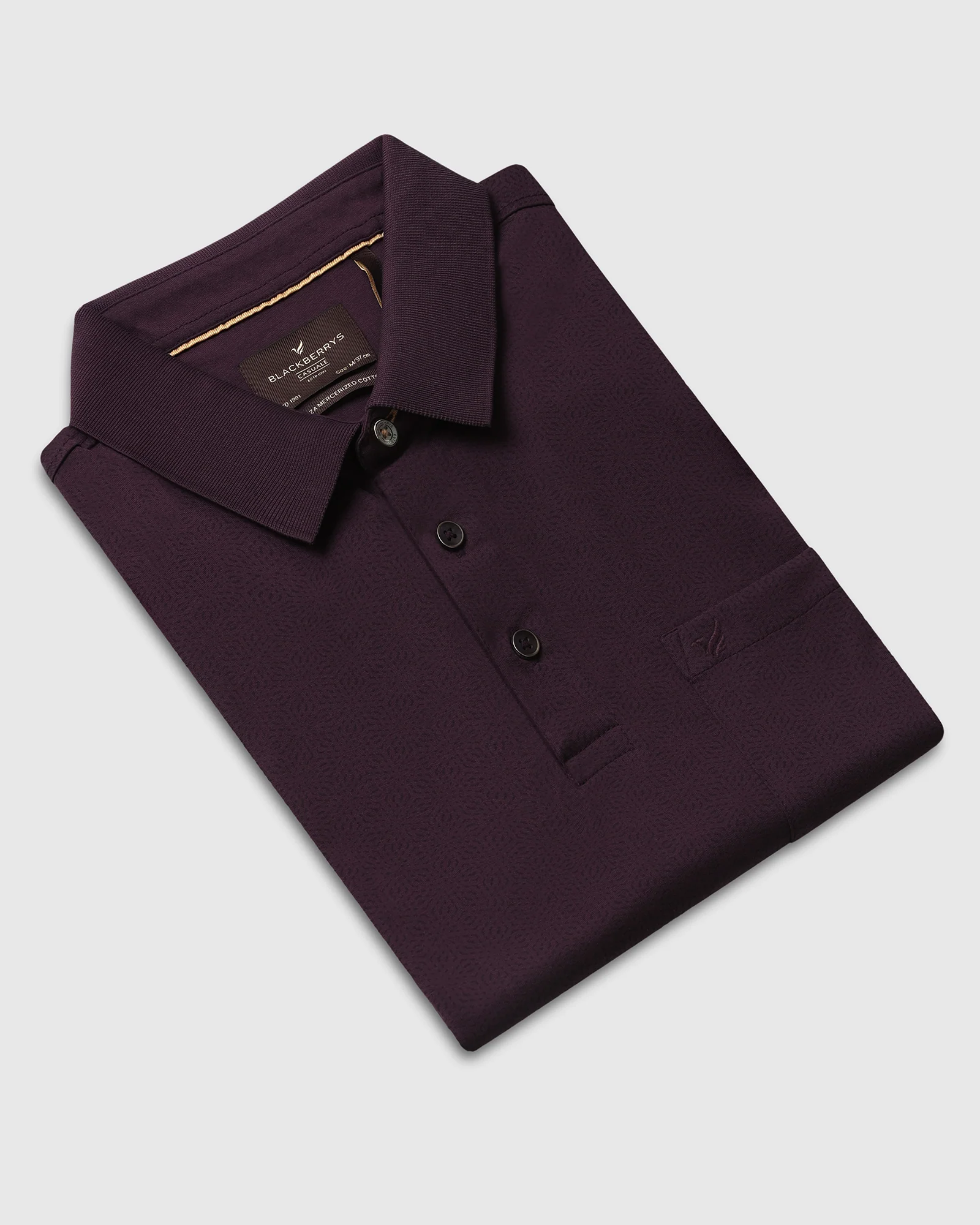 Purple Printed Polo - Peter - Image 5