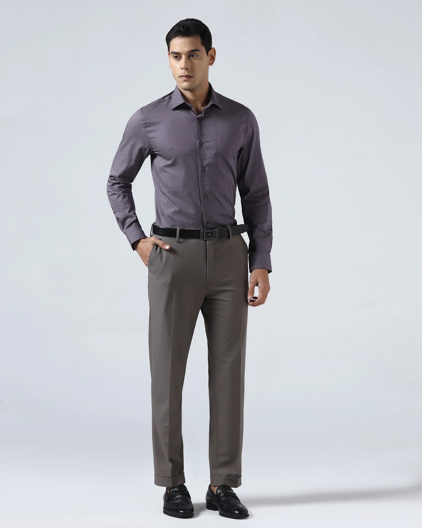 Purple Printed Shirt - Andrew - Image 3