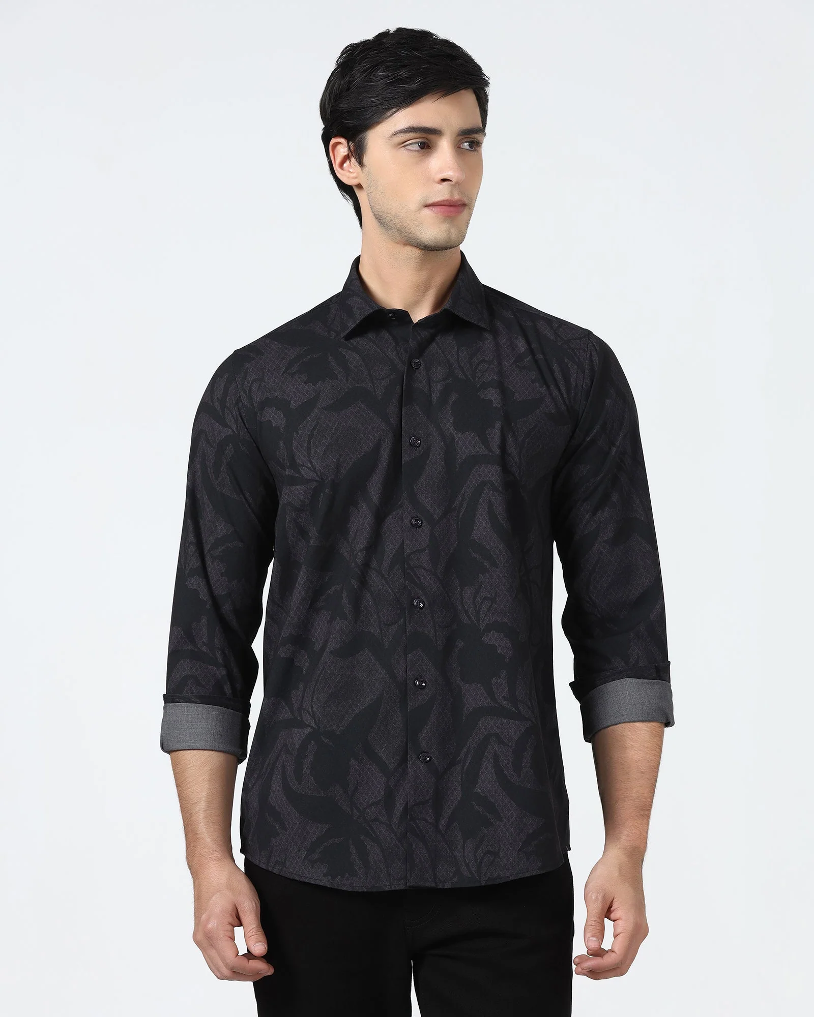 Purple Printed Shirt - Tropika
