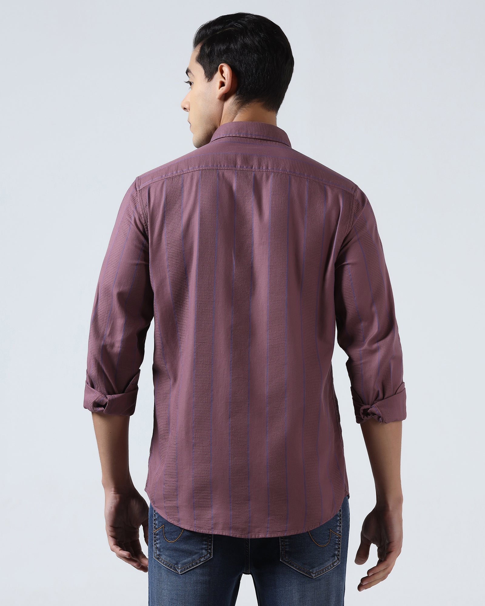 Purple Stripe Shirt - Sabel - Image 2