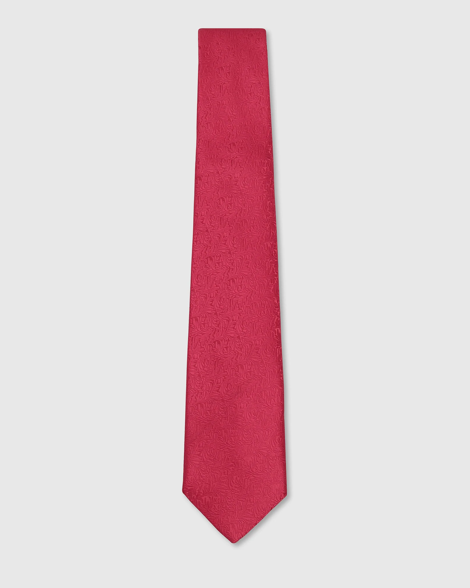 Red Silk Jacquard Tie - Waylan - Image 5