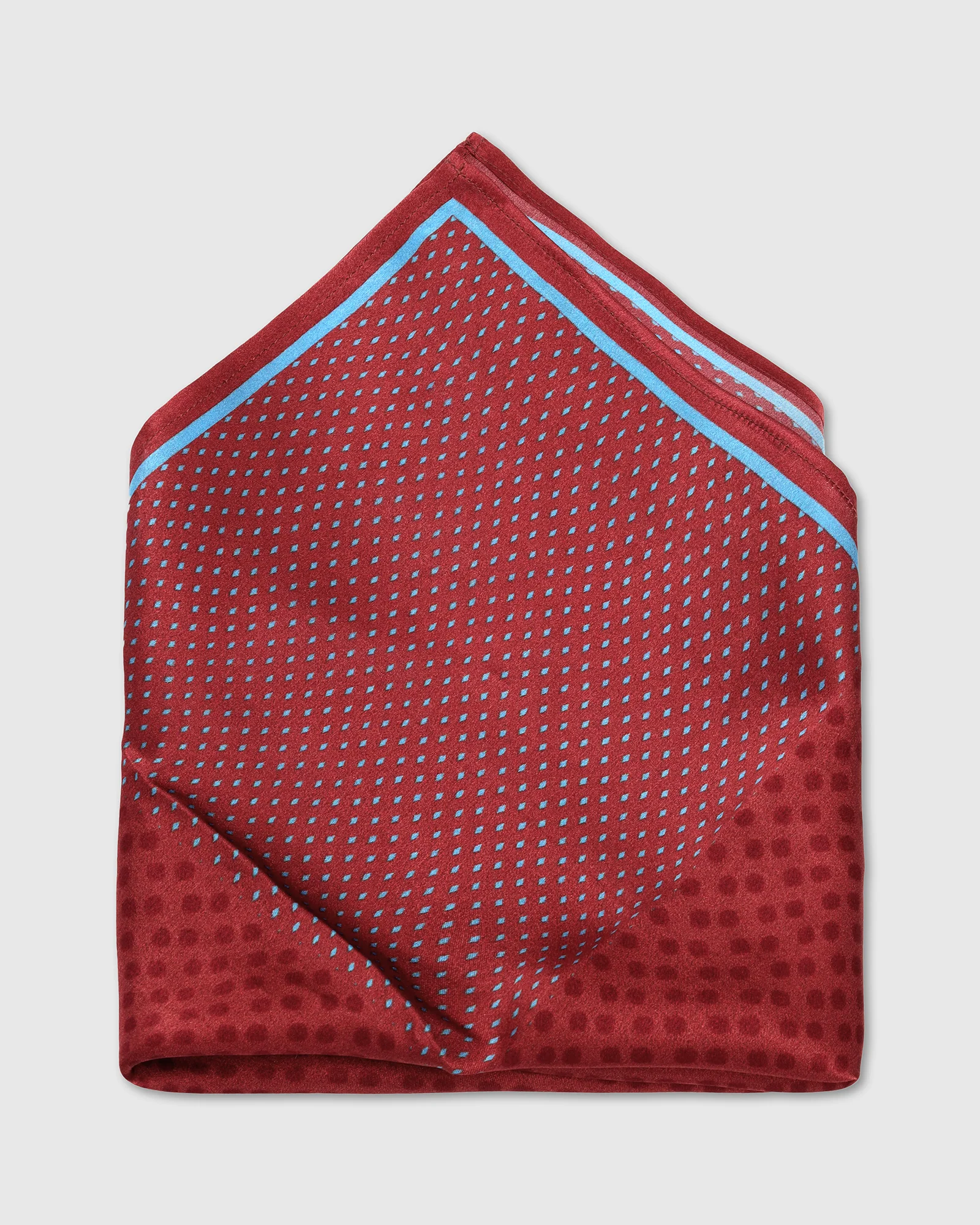 Red Printed Pocket Square - Wit - Image 2